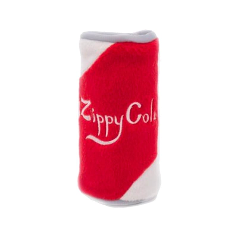 ZippyPaws Squeaky Can Zippy Cola Plush Dog Toy - Fun Interactive Playtime for Small & Medium Dogs, Perfect for Fetch & Cuddle Time