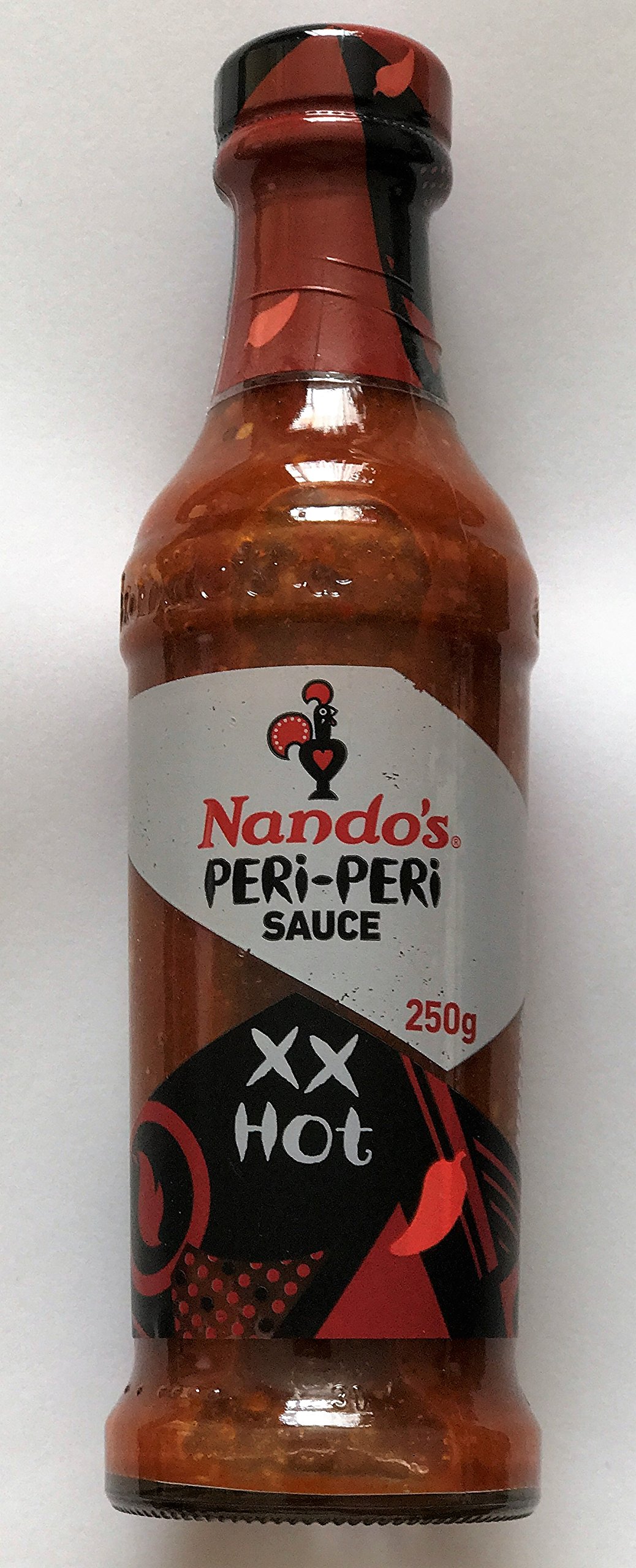 Nando's XX Hot Peri Peri Sauce - 2 Pack (250g Each) - Spicy African Chili Sauce for Grilling, Marinades & Dipping - Perfect for Chicken, Seafood & BBQ