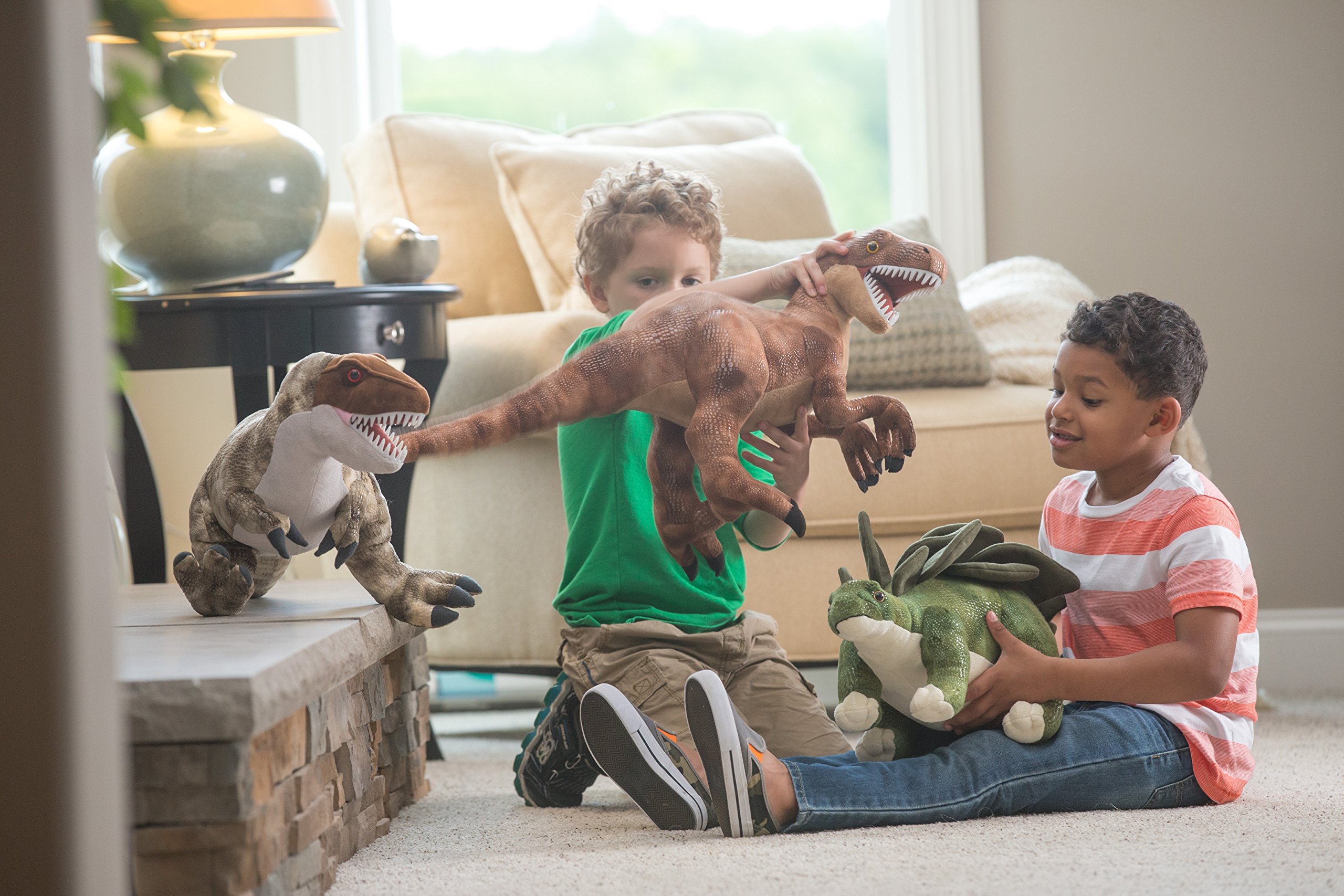 Wild Republic Velociraptor Plush Dinosaur Stuffed Animal - 17 Inch Soft Cuddly Toy for Kids, Boys & Girls | Perfect Gift for Birthday, Christmas & Dinosaur Lovers | Great for Playtime, Nursery Decor & Collectors