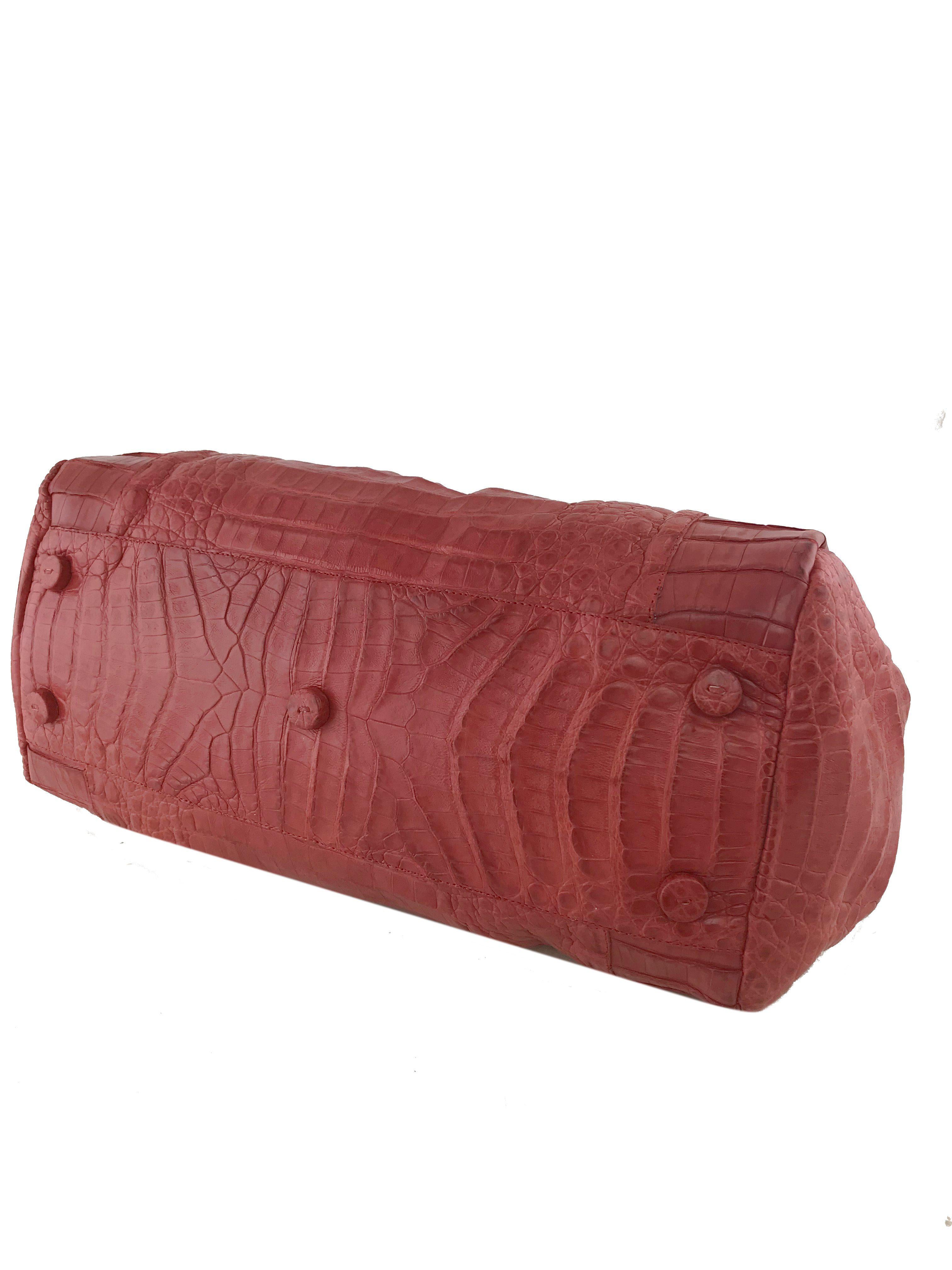 Nancy Gonzalez Genuine Crocodile Leather Pleated Oversized Clutch Bag for Women - Luxury Evening Bag for Parties, Weddings & Special Events