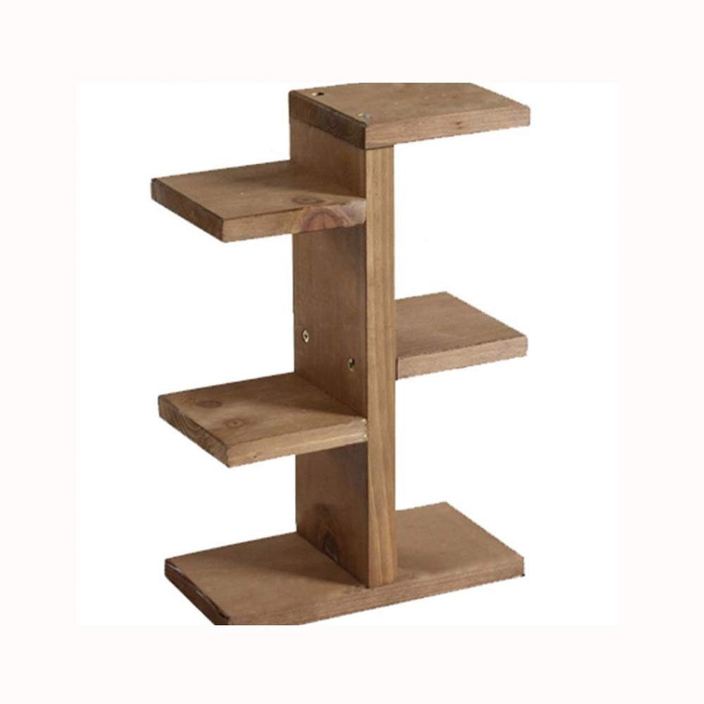 SHYPT 4-Tier Wooden Plant Stand for Indoor & Outdoor Use - Succulent, Flower Pot Shelf for Balcony, Coffee Bar, Garden, Desktop - Perfect for Home Decor & Plant Display