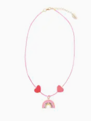 RKH Hippy Rainbow Necklace - Bohemian Beaded Jewelry for Women, Colorful Handmade Statement Piece - Perfect for Music Festivals, Beach Outings & Boho Fashion