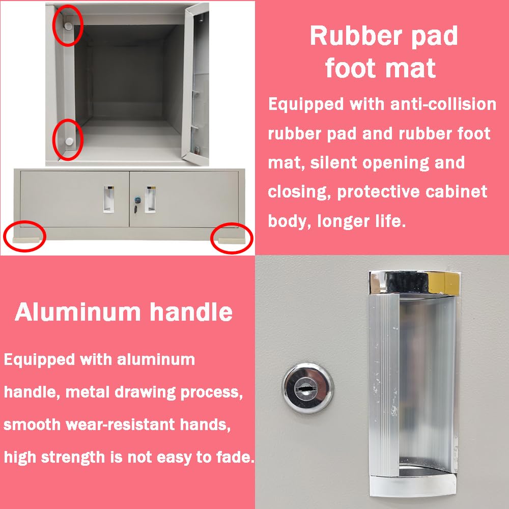 INTBUYING 40-Door Steel Mobile Phone Locker Box with Keys - Secure Cell Phone Storage Cabinet for Office, School, Classroom & Factory - Ideal for Employee Device Management & Student Phone Control