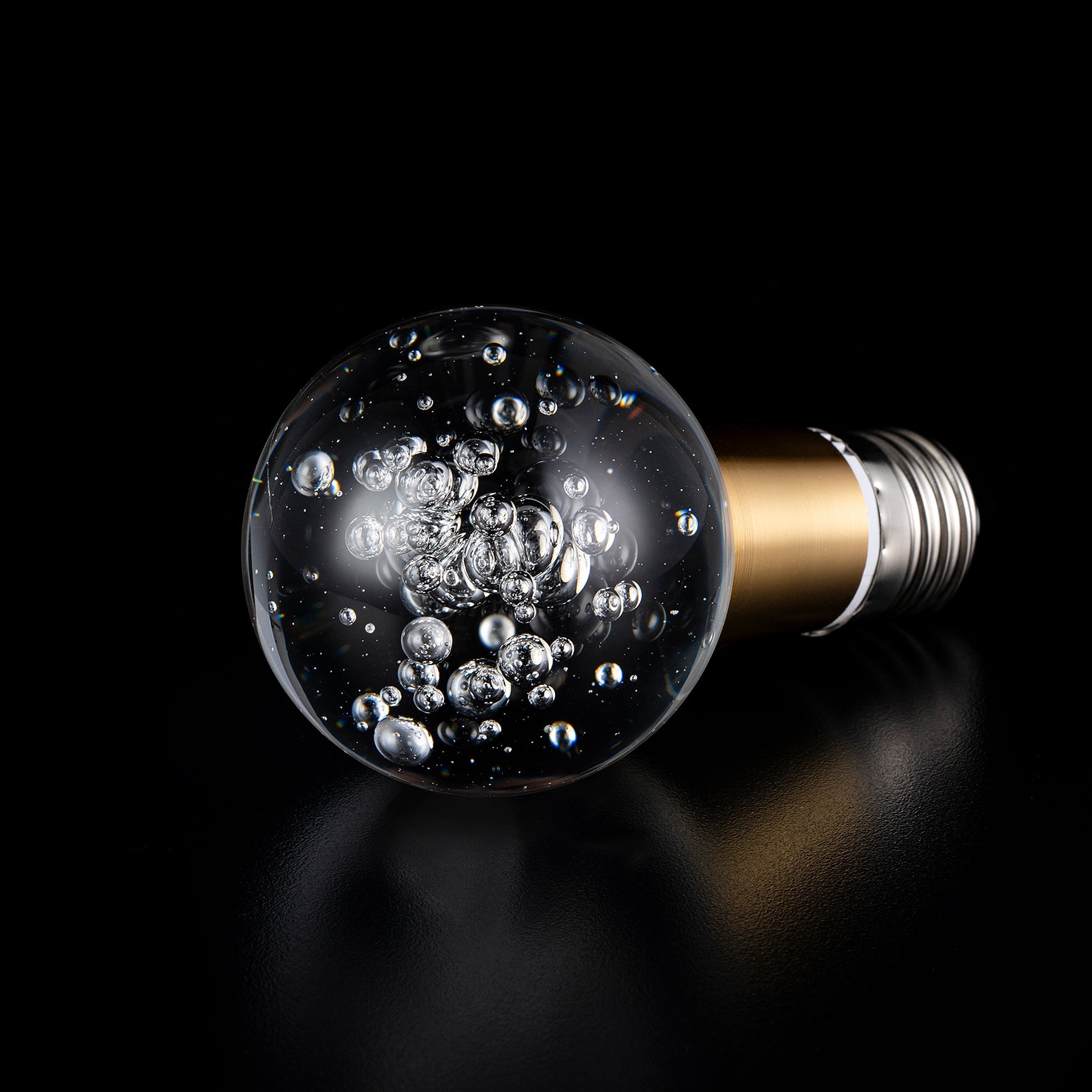 Crystal LED Light Bulb - Energy Efficient Decorative Bubble Globe Light for Home, Party & Wedding Decor