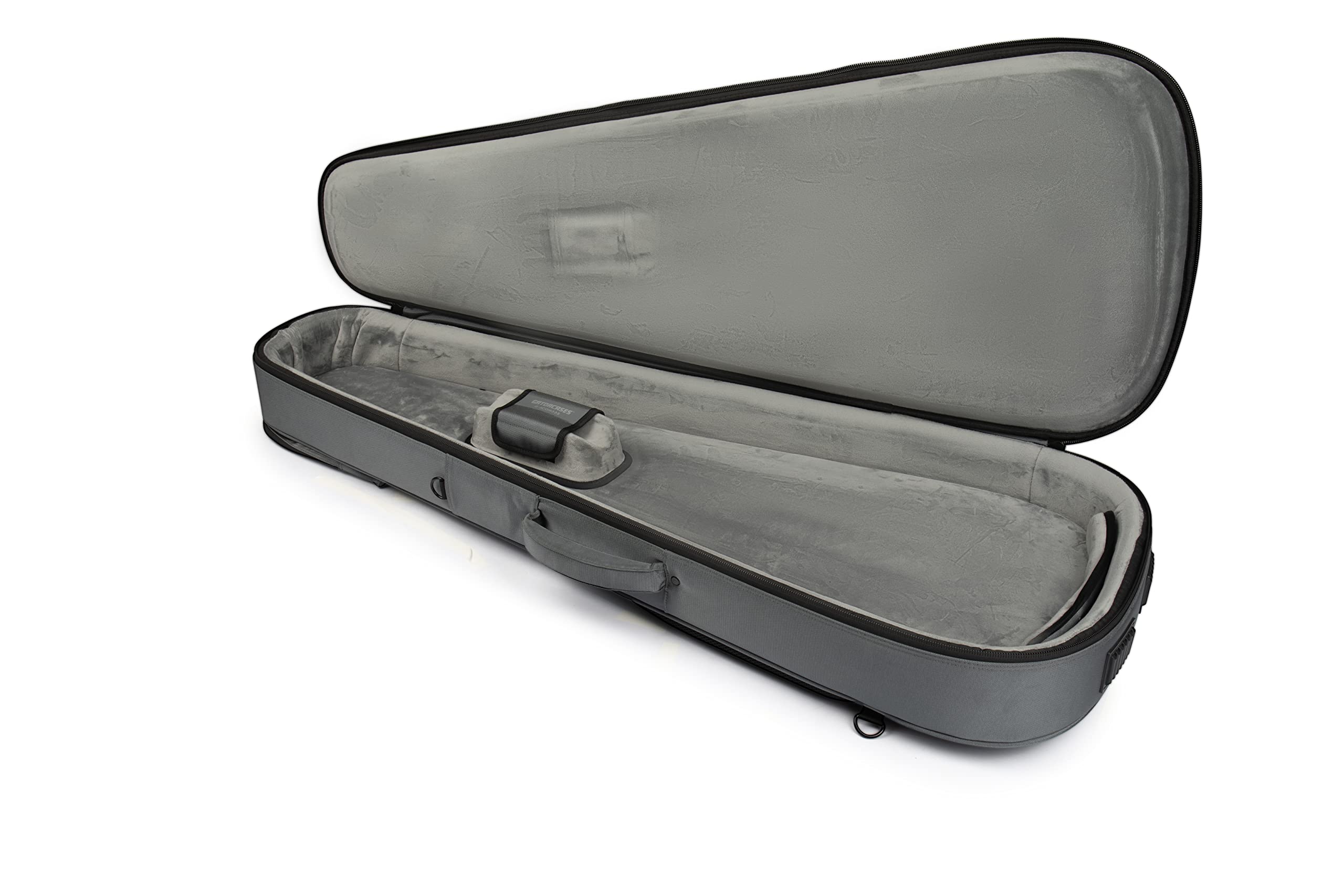 Gator G-ICON335-GRY ICON Series Premium Weatherproof Gig Bag for 335-Style Guitars - TSA Lock Compatible, Durable Zipper Pulls, Grey | Perfect for Travel, Gigging & Music Storage