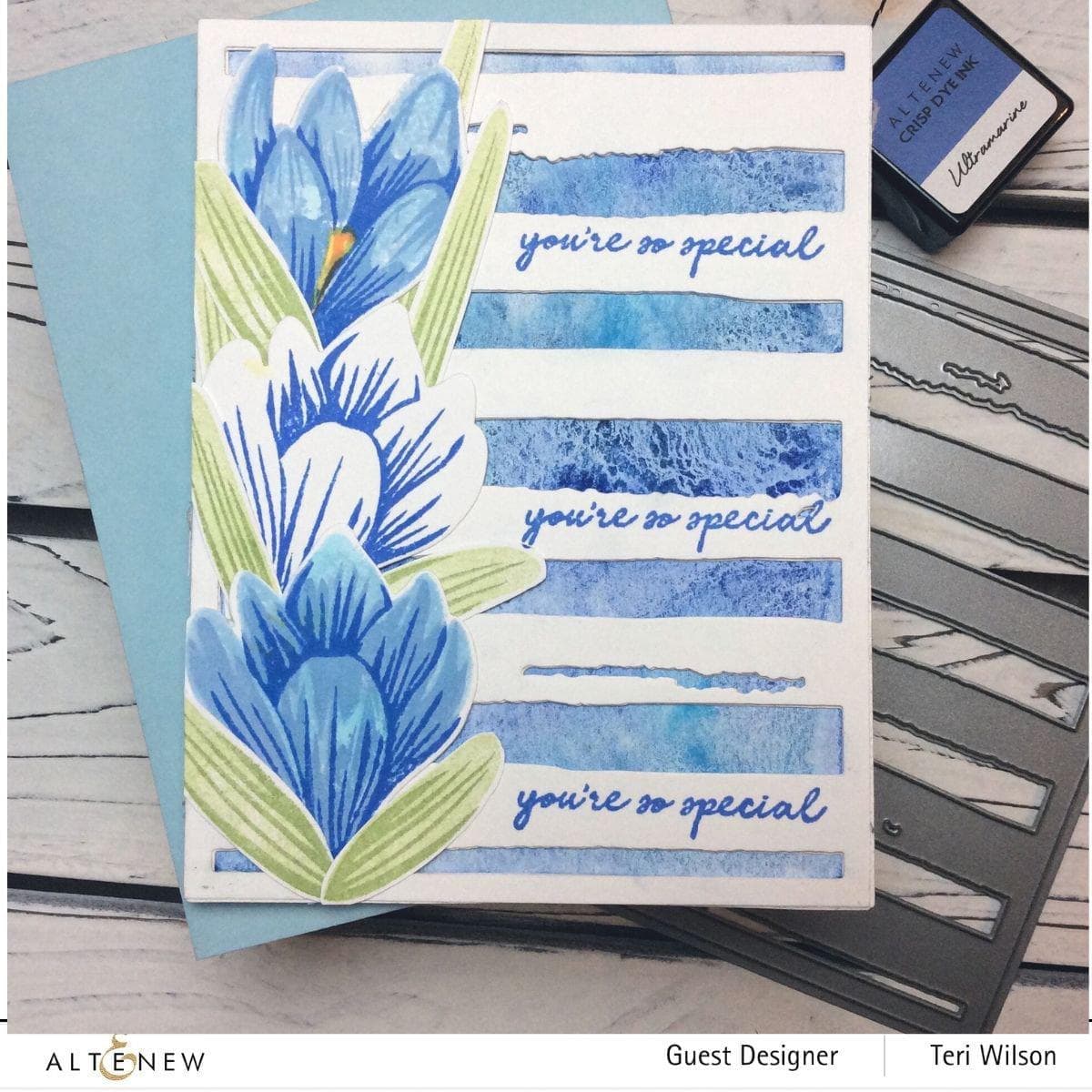 Build A Flower: Crocus Layering Stamp & Die Set for Card Making, Scrapbooking & DIY Paper Crafts - Floral Stamps for Handmade Greeting Cards & Home Decor