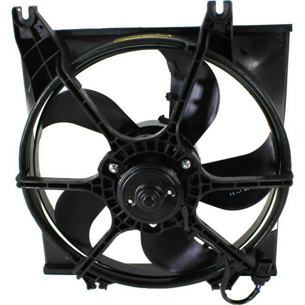 Hyundai Accent Radiator Fan 2000-2006 Replacement Single Fan - Fits Hatchback & Sedan Models | OEM HY3115106 & 2538025000 | Perfect for Cooling System Repair & Maintenance