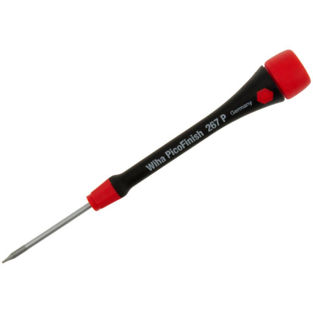 Wiha PicoFinish T1 Torx Screwdriver with Soft Grip - 40mm Precision Blade & Glue Card Included | Ideal for Electronics Repair, Eyeglass Adjustment & Small Appliance Maintenance