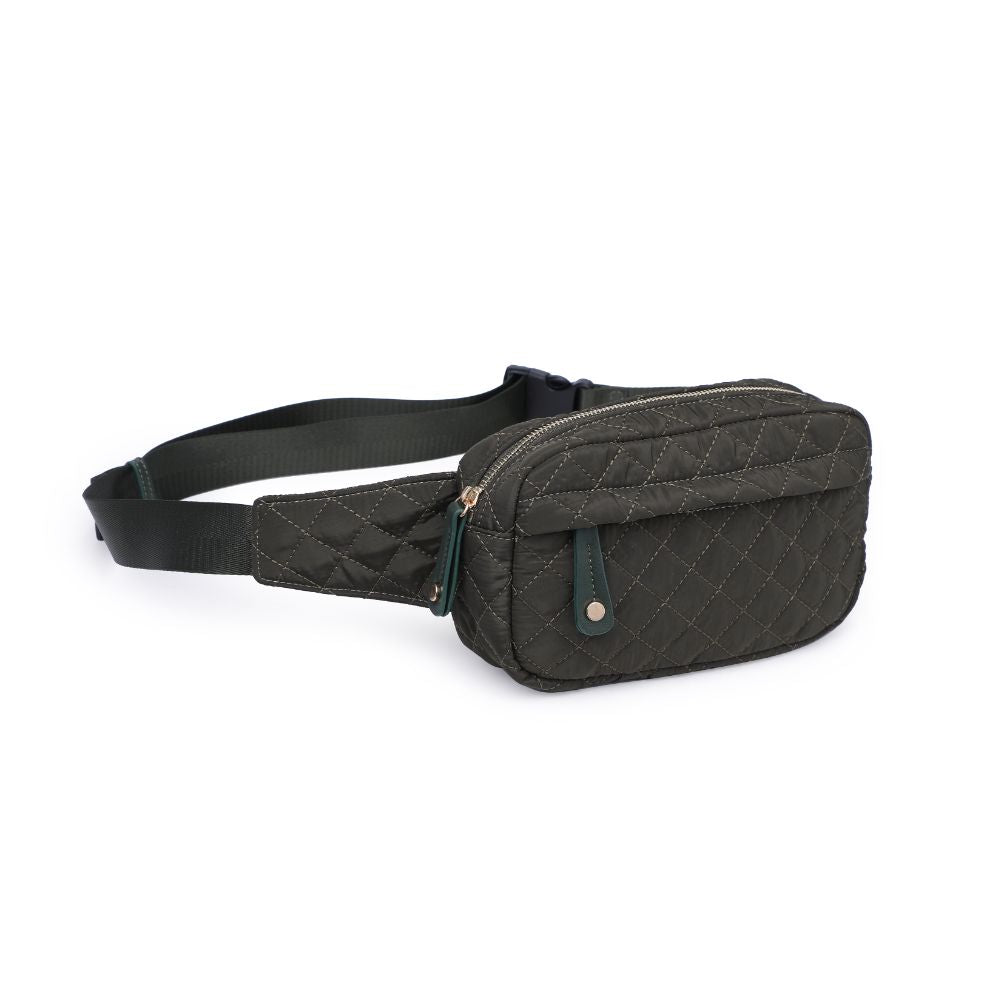 Teo Quilted Nylon Belt Bag for Women & Men - Stylish Crossbody Fanny Pack with Adjustable Strap - Perfect for Travel, Hiking, Concerts & Everyday Use