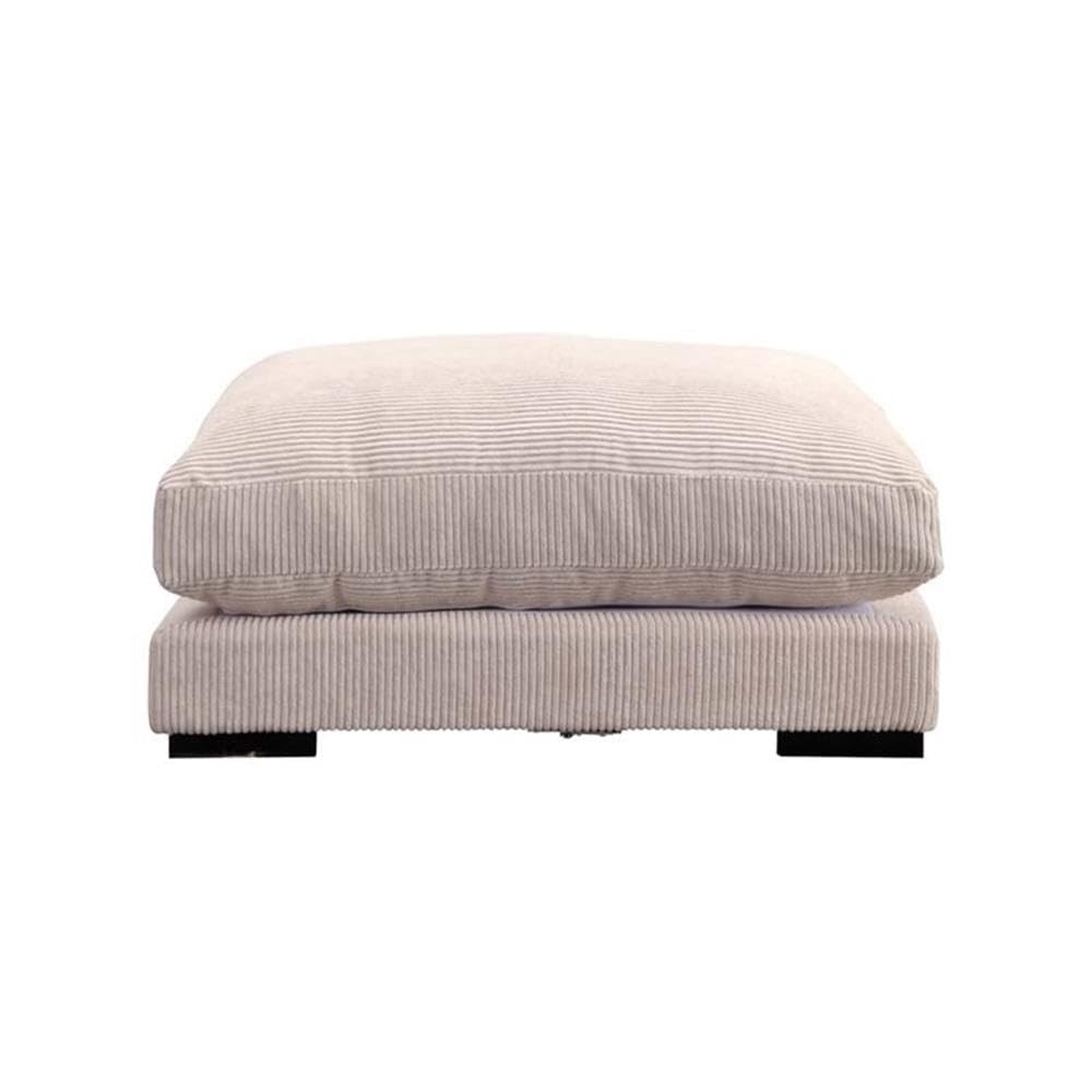 Stylish Moe's Home Collection Tumble Ottoman - Versatile Footrest, Storage Pouf & Extra Seating for Living Room, Bedroom or Nursery