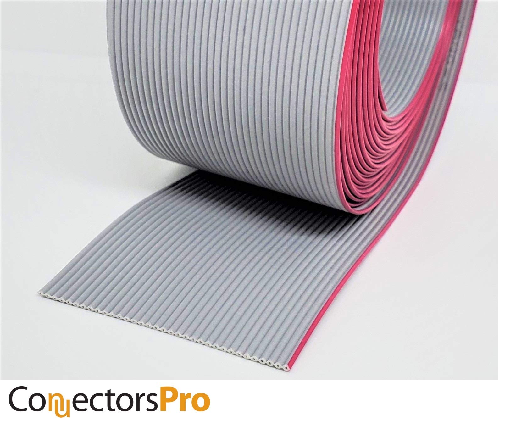 34-Wire Flat Ribbon Cable 34 Conductors 4-Ft Length - High-Quality PC Accessories for IDC Connectors, Ideal for Computer Hardware and DIY Electronics Projects