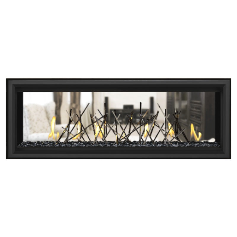 Napoleon Vector 50 See-Through Linear Direct Vent Gas Fireplace LV50N2 - Modern Heating Solution for Living Rooms & Patios