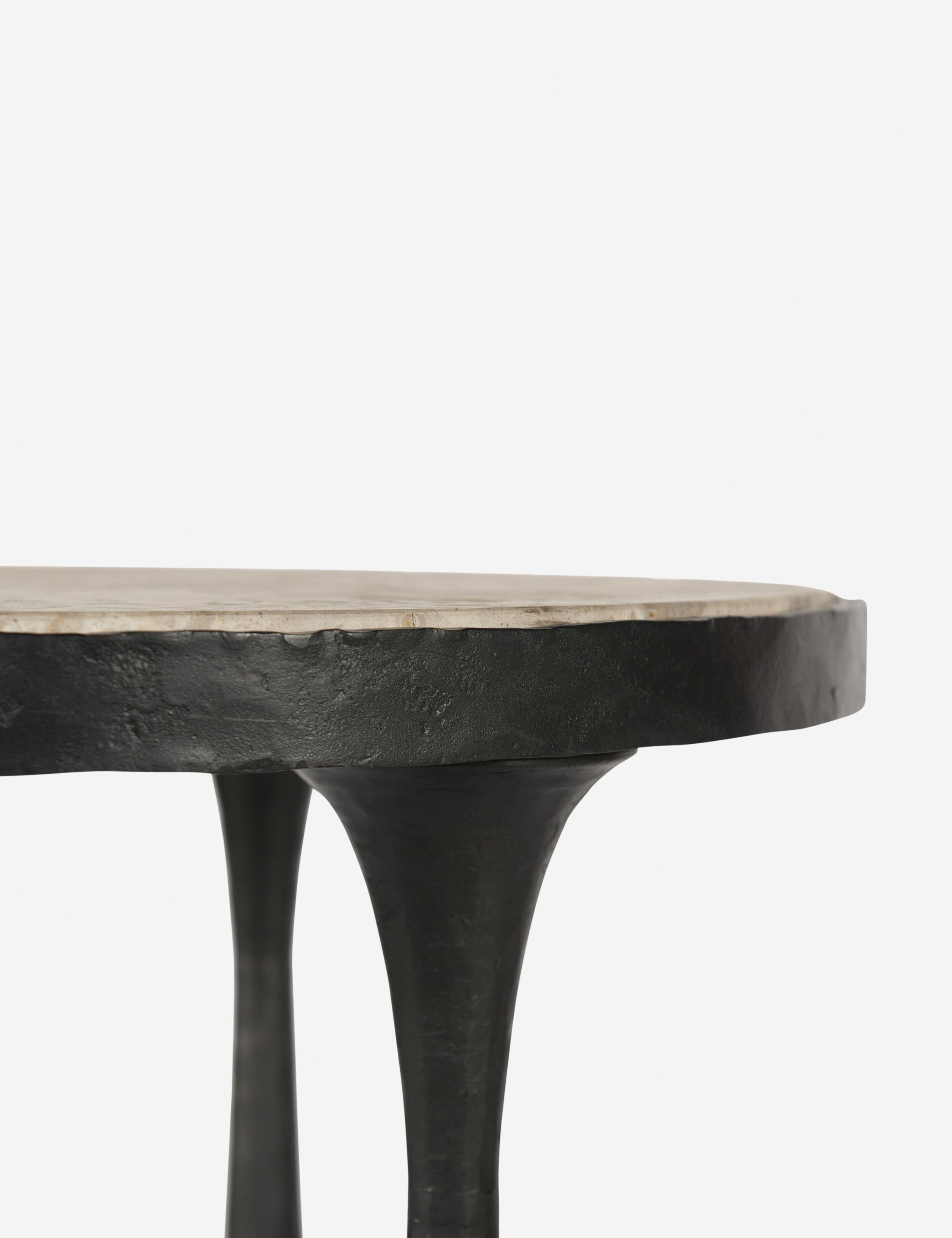 Amber Lewis x Four Hands Billings Round Side Table - Modern End Table for Living Room, Bedroom & Office Decor