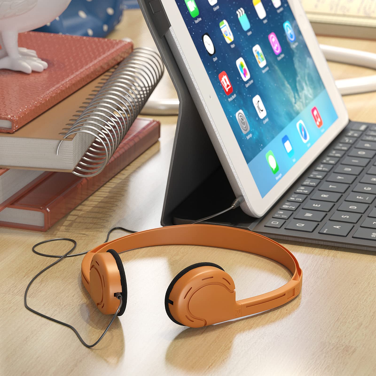 30 Pack Bulk Classroom Headphones - Wired Disposable Headphones for Kids & Teens - School, Computer, Laptop & Chromebook Use - Mixed Colors (No Mic) - Perfect for Classrooms, Libraries & Study Sessions