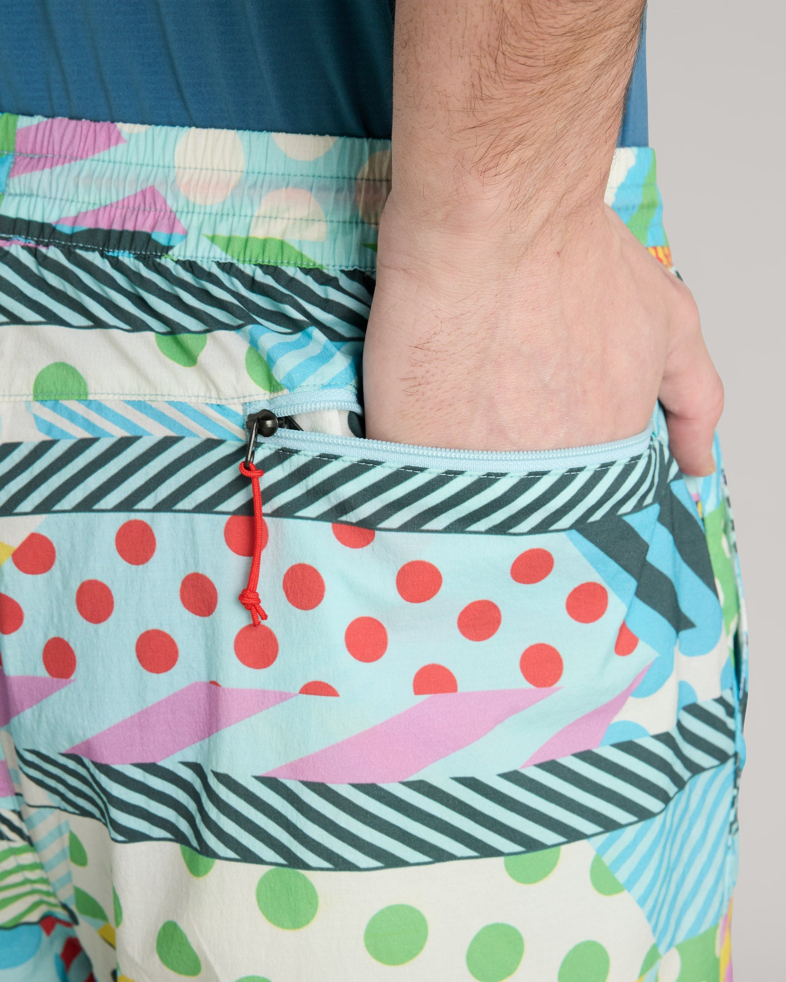 Jason Woodside EVRY Where Men's 7 Shorts - Vibrant Prism Print Swim Trunks for Beach, Pool & Summer Vacation