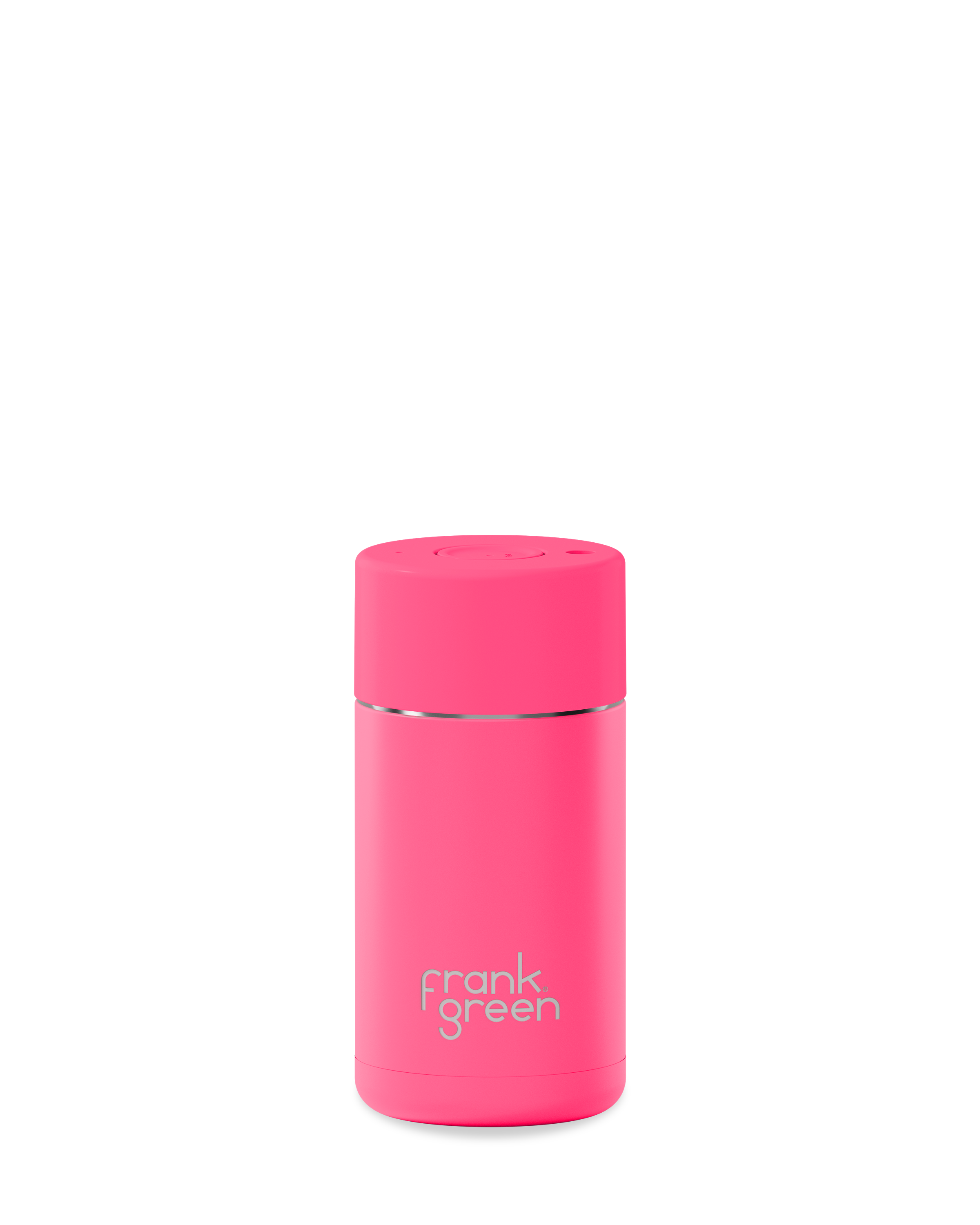 12oz Ceramic Reusable Coffee Cup with Lid - 355ml Travel Mug, Neon Pink - Perfect for Office, Camping & Eco-Friendly Lifestyle