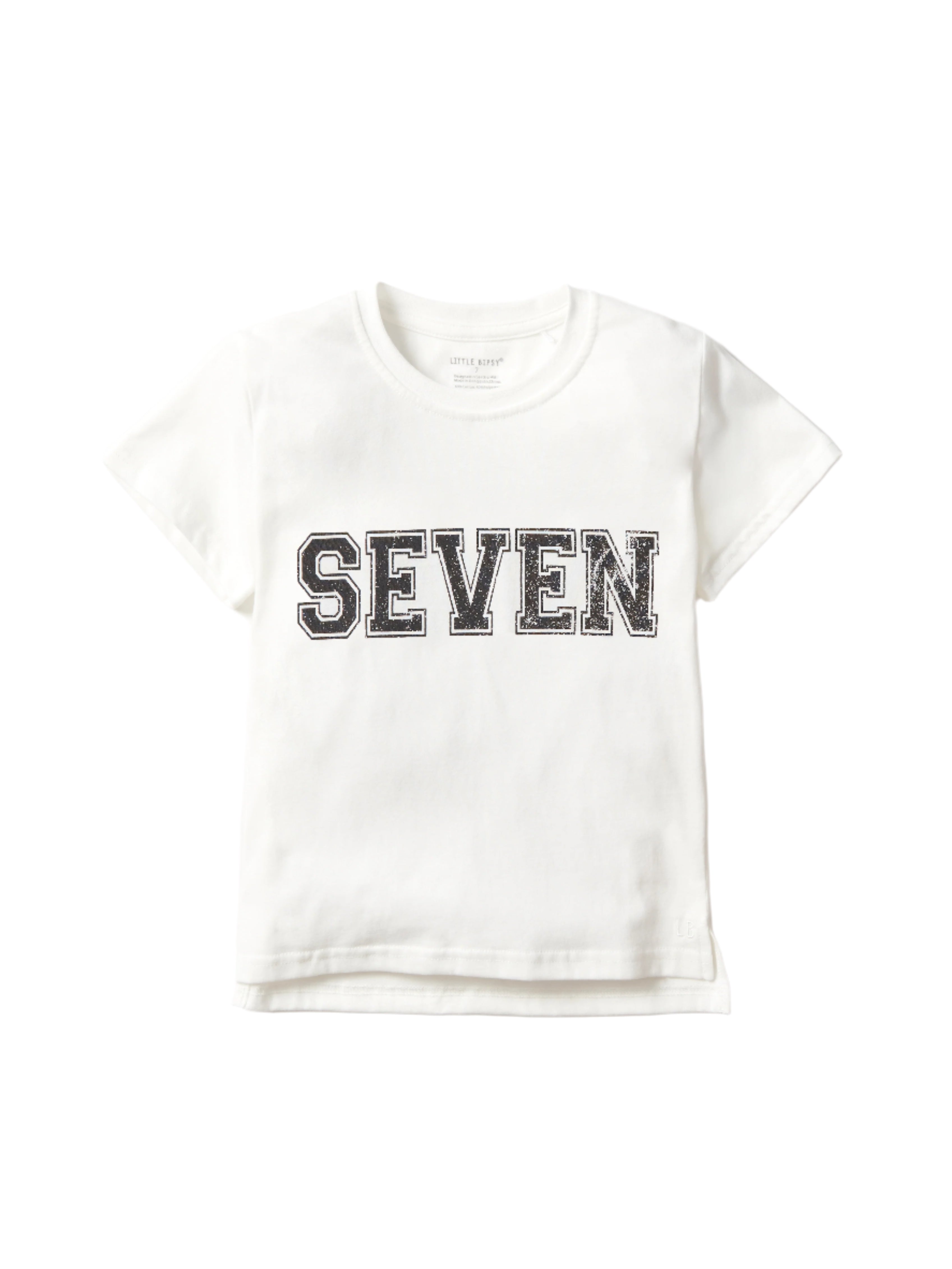7th Birthday Elevated Tee - Soft & Comfortable White T-Shirt for Kids | Perfect for Birthday Parties, School Events & Family Photos