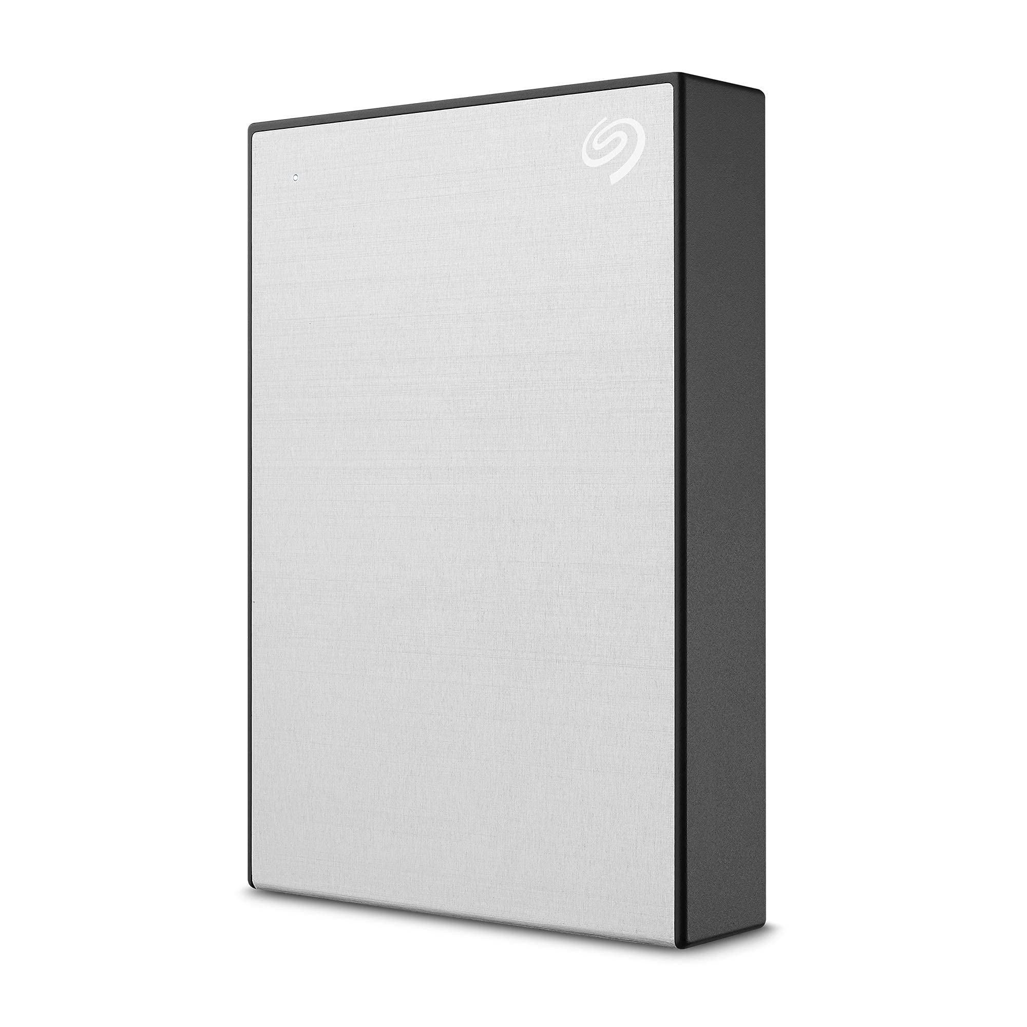 Seagate One Touch 5TB Portable External Hard Drive HDD - USB 3.0 for PC, Mac, Laptop, PS4, Xbox - Silver (STKC5000401) | Backup Storage for Photos, Videos, Music & Games