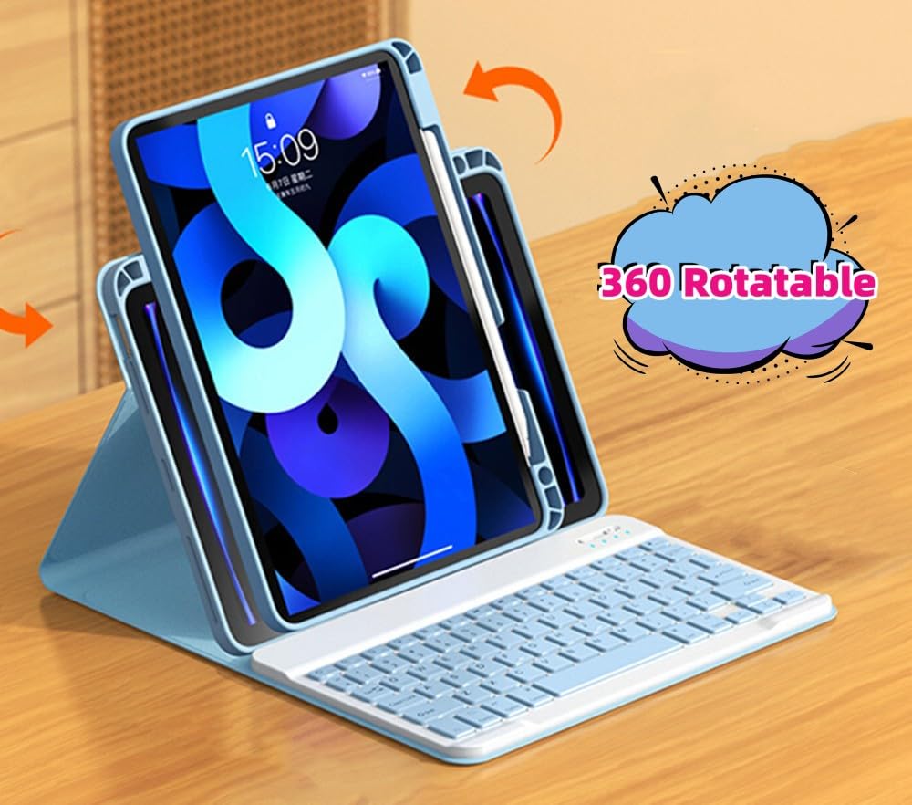 Magnetic Detachable Keyboard Case for iPad Air 11