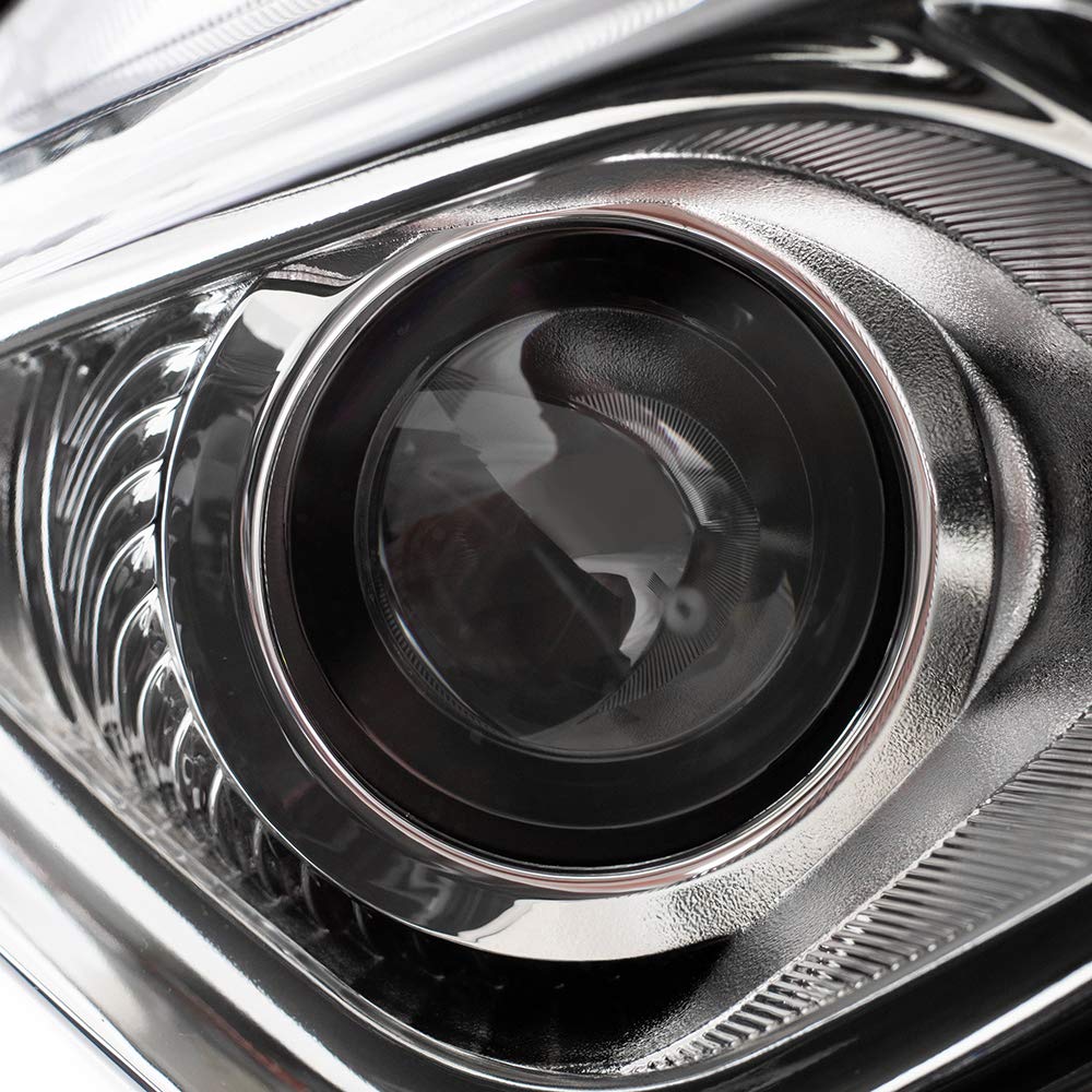 Brock Replacement Halogen Headlights & Headlamps for 2009-2014 Nissan Maxima - Driver & Passenger Side (Part# 26060-9N00A, 26010-9N00A) - Perfect for Night Driving & Vehicle Restoration