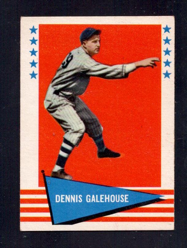 1961 Dennis Galehouse Fleer Baseball Greats #107 Boston Red Sox Vintage Baseball Card - Perfect for Collectors, Sports Memorabilia Fans & Vintage Card Displays