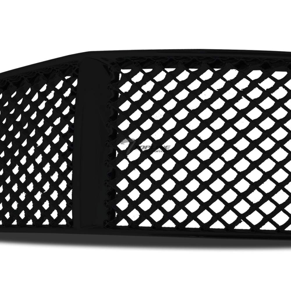 2006-2010 Dodge Charger Front Grill Replacement - Glossy Black Sport Mesh Style Hood Bumper Grille Guard | Compatible with All Models | Enhances Vehicle Appearance & Protection for Daily Driving & Car Shows