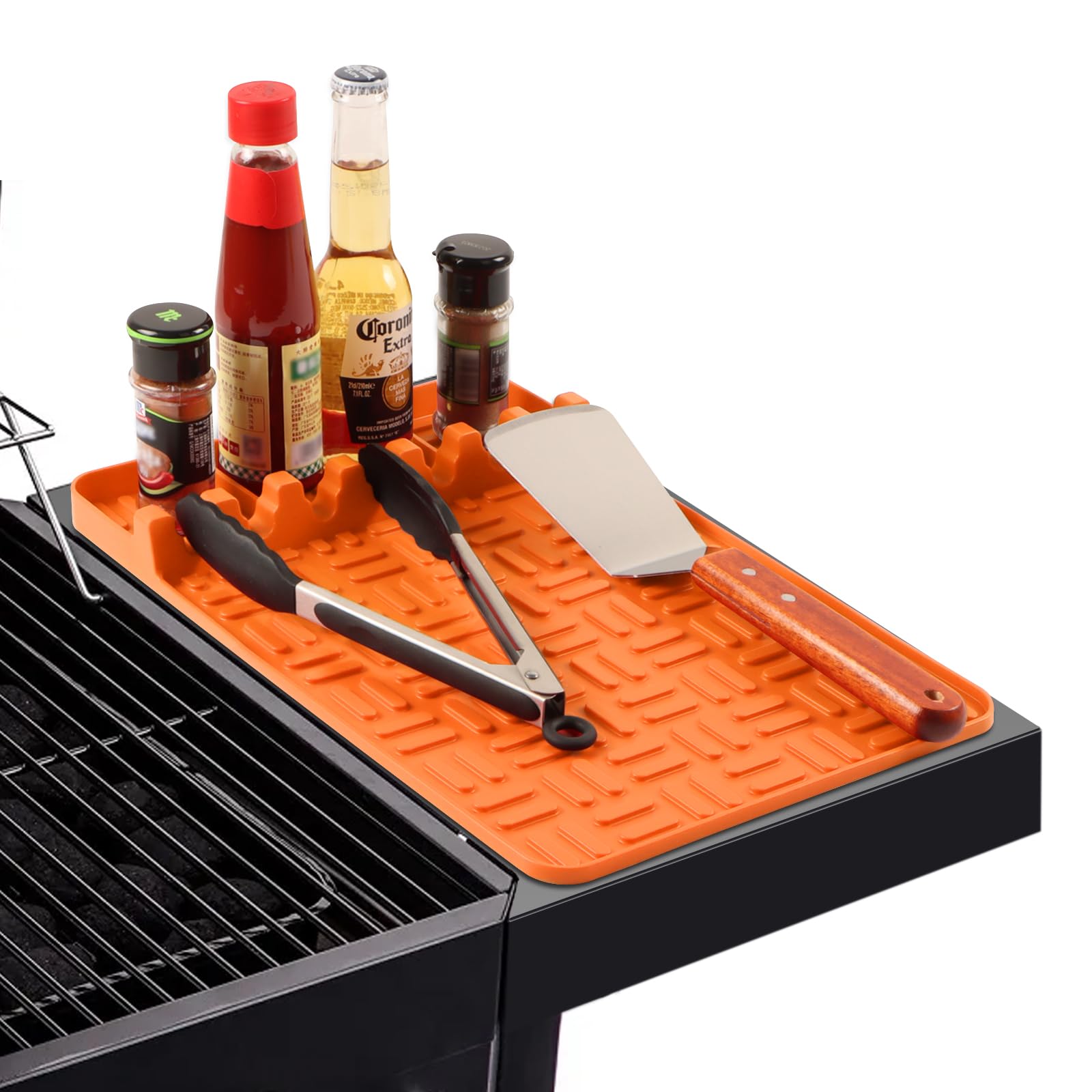 Blackstone Silicone Griddle Mat - Large Spatula & Drip Pad for Kitchen, Stovetop, Countertop - Perfect for Outdoor Grilling