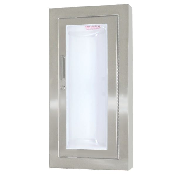 JL Industries 1536G25FX2 Clear Acrylic Fire Extinguisher Cabinet - Full Glazing with Pull Handle & SAF T LOK Fire Rated - Perfect for Commercial Buildings, Offices, and Industrial Safety Compliance