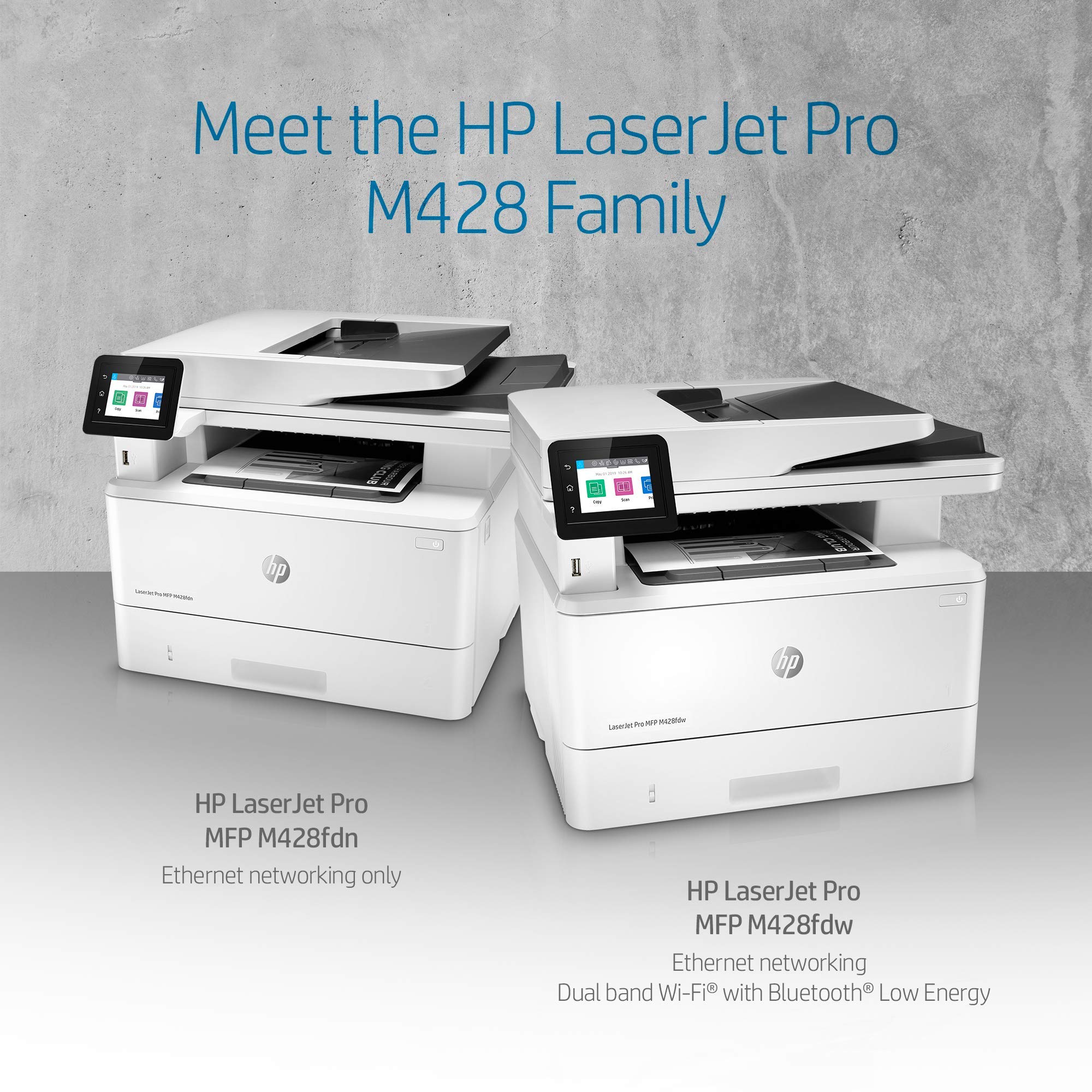 HP LaserJet Pro M428fdw Wireless All-in-One Laser Printer with Fax, Copy, Scan - Fast Printing, Mobile Printing (Renewed) - Perfect for Home Office & Small Business