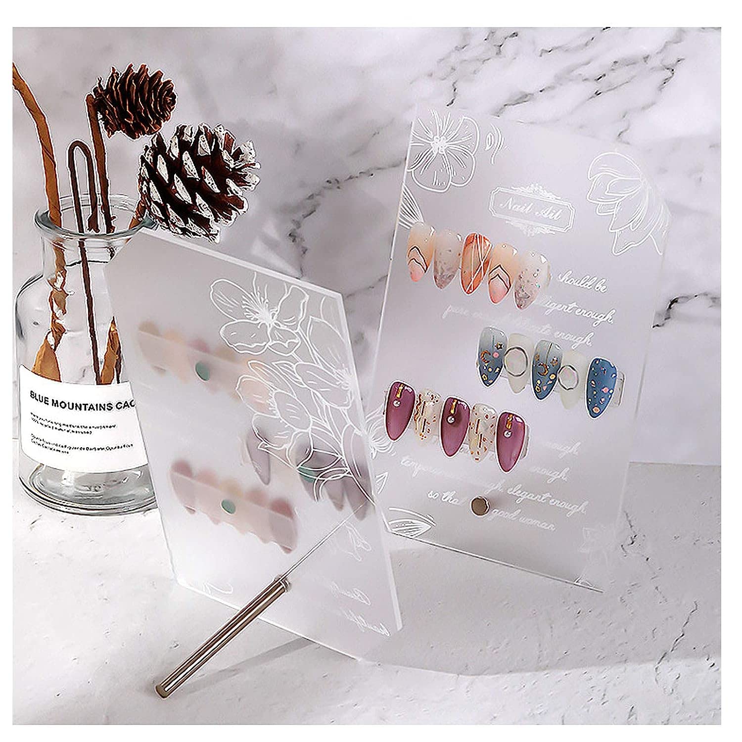Ubersweet® Gel Polish Color Display Stand - Durable Nail Tip & Art Showcase for Salons & Schools | Perfect for Nail Polish Organization & Customer Browsing