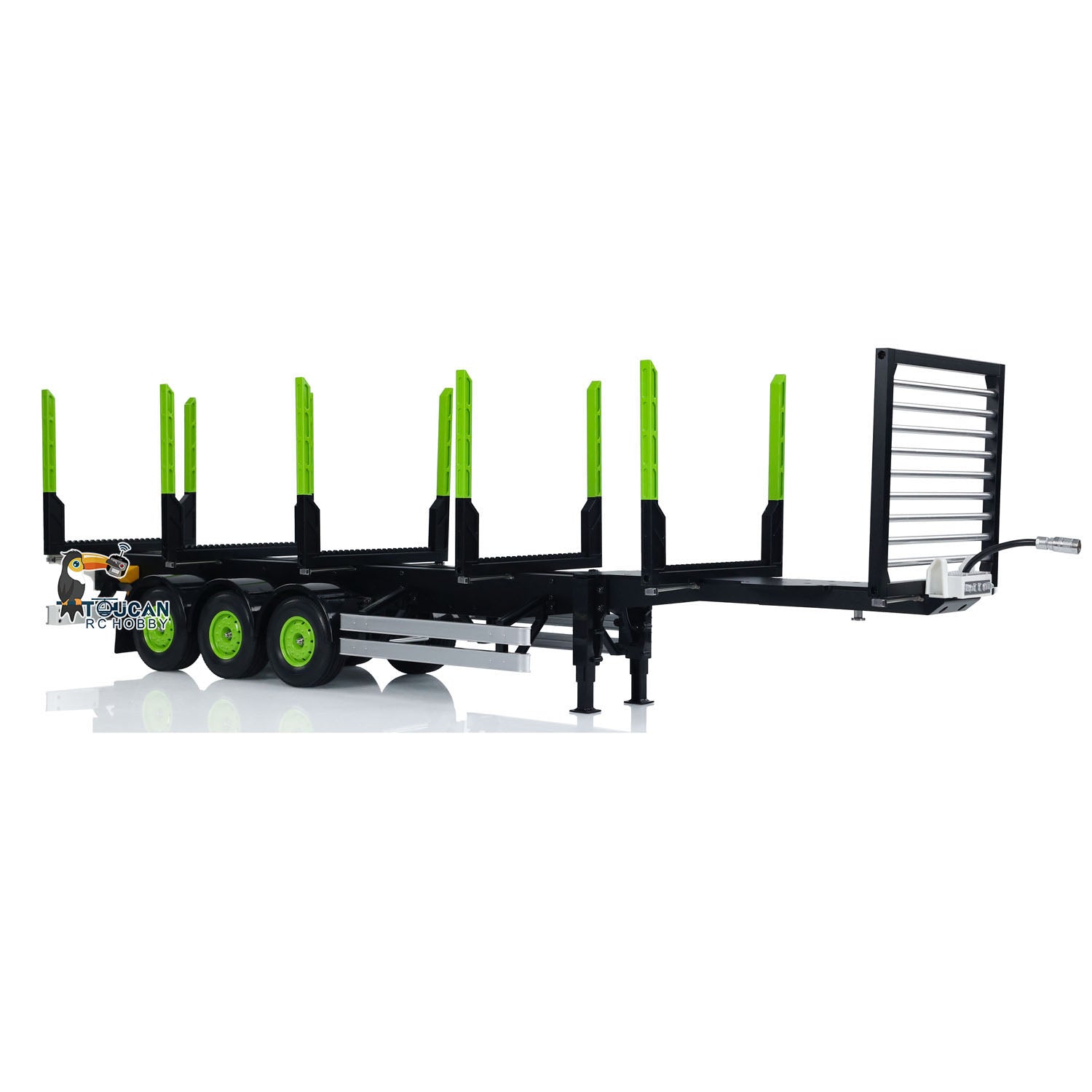 1/14 Scale Toucan Logging Truck Trailer - DIY RC Model Kit for TAMIYA Tractor - Perfect for Hobbyists, Collectors & RC Enthusiasts (Forestry Simulation, Off-Road Play)