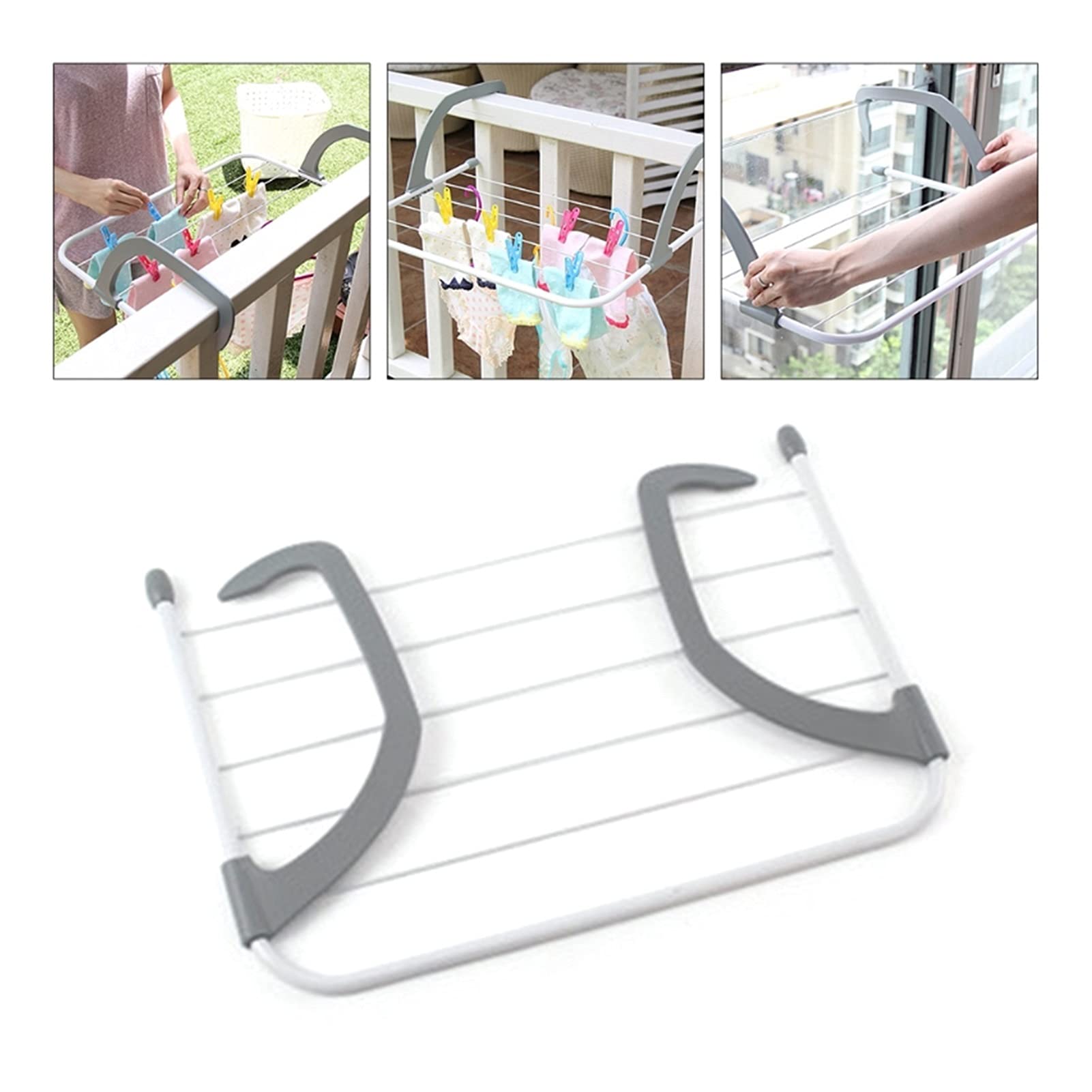 XUE JUAN 1983 Foldable Laundry Drying Rack - Collapsible Clothes Hanger for Underwear, Socks, Towels & Pants - Space Saving Storage Solution for Small Apartments, Dorms & Travel Use