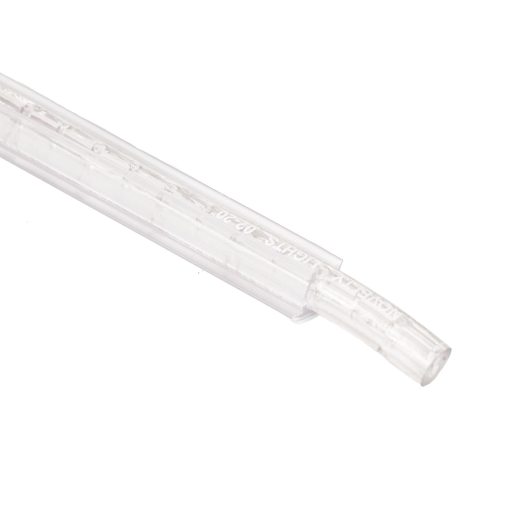 5 Pack 3FT 1/2 Inch Clear PVC Rope Light Mounting Track - Durable Outdoor Channel for LED Tube Rope Lights - Perfect for Holiday Decorations, Patio Lighting & Landscape Accents