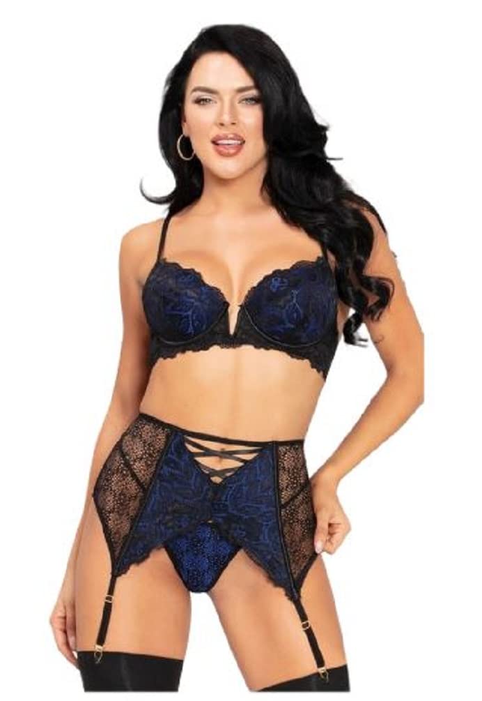 Nora Exquisite Lace Bra Set - Sexy Lingerie for Women, Comfortable Underwear with Adjustable Straps & Hook Closure - Perfect for Valentine's Day, Anniversary Gift or Romantic Nights