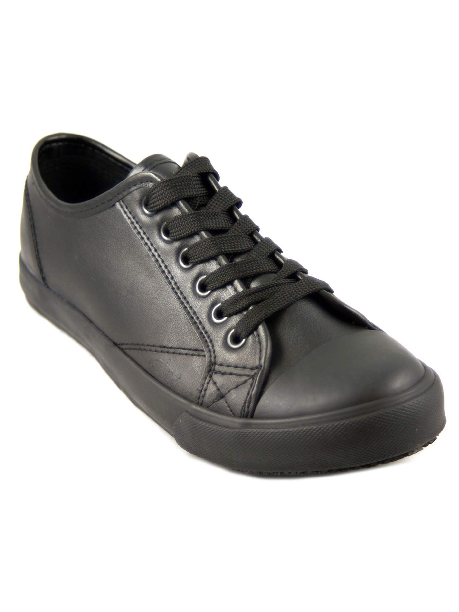 Slip-Resistant Women's Work Shoes - Leather Upper Lightweight Safety Shoes for Waitress, Restaurant & Hospitality Professionals | Non-Slip Comfort for Long Shifts