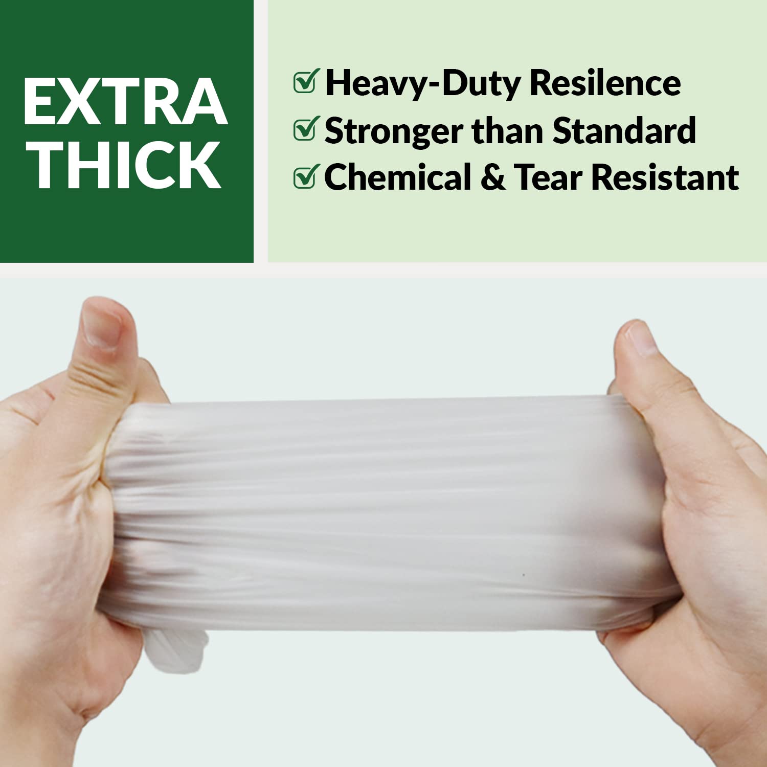 **GORILLA SUPPLY Heavy Duty Disposable Vinyl Gloves - Latex Free, Powder Free, BPA Free, Food Safe - Medium (M) - 100 Count - Ideal for Food Handling, Cleaning & Medical Use**