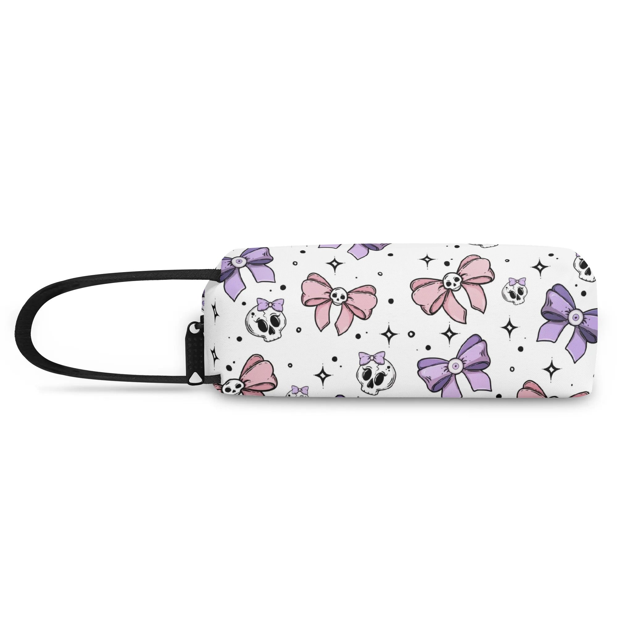 Stylish Skull and Bow Wristlet Purse for Women - Gothic Fashion Accessory for Parties, Concerts & Everyday Use
