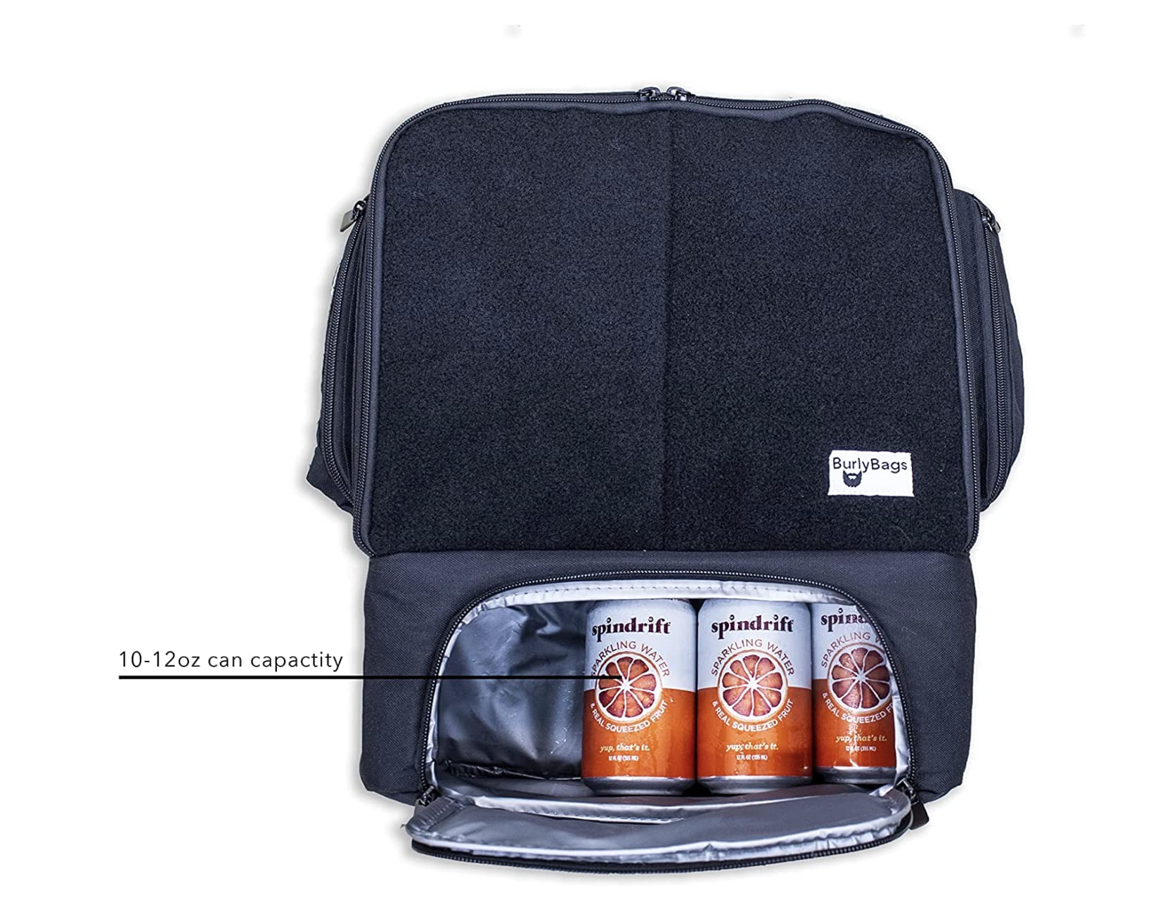 Burly Bags Premium Cornhole Backpack with Built-in Cooler & Reinforced Straps - Holds 16-24 Bags & 10 Cans (12oz) - Durable Outdoor Game Carrier for Tailgating, Beach Parties & Backyard BBQs