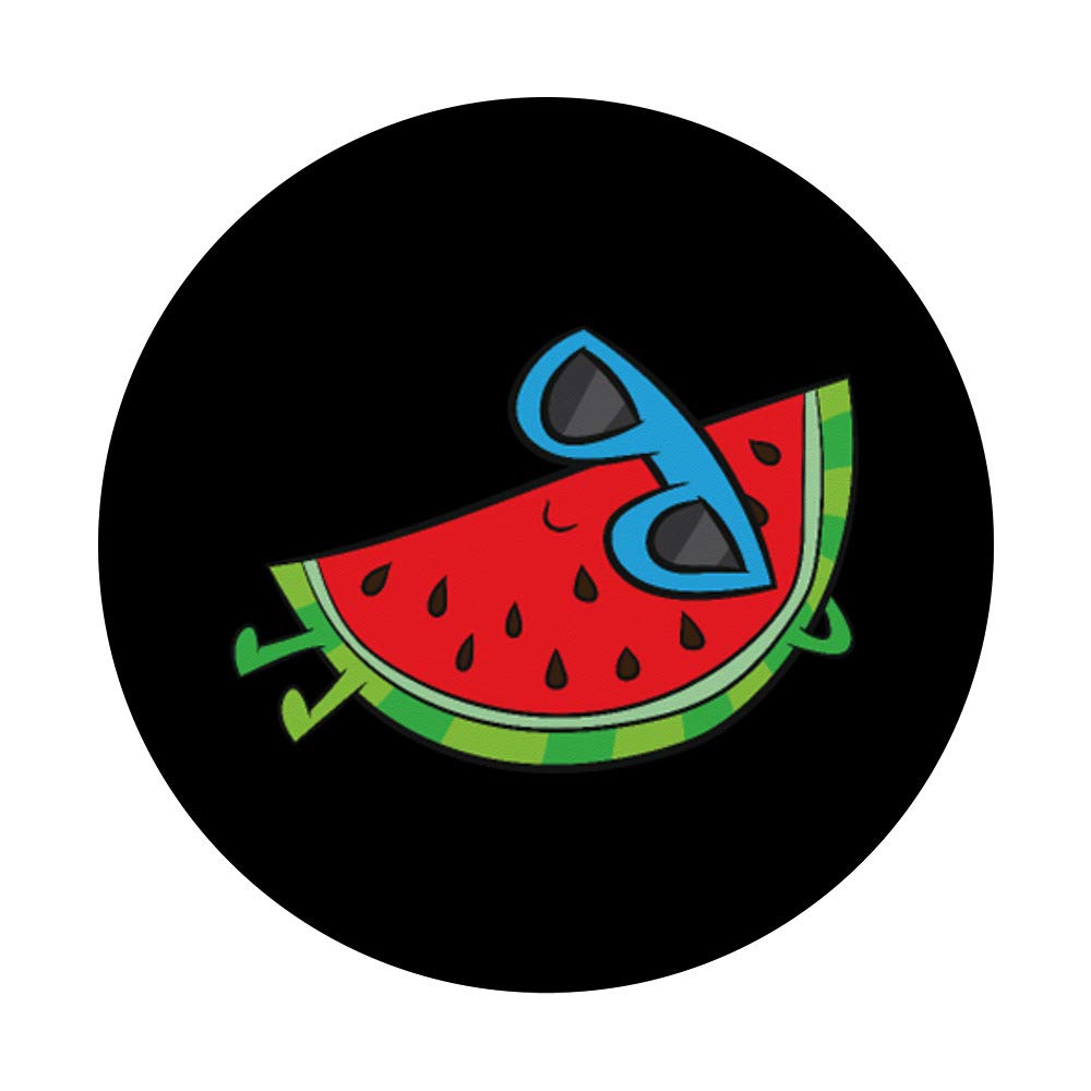 Stylish Watermelon Sunglasses with Swappable PopGrip - Summer Fruit Themed Eyewear for Beach, Pool & Outdoor Activities