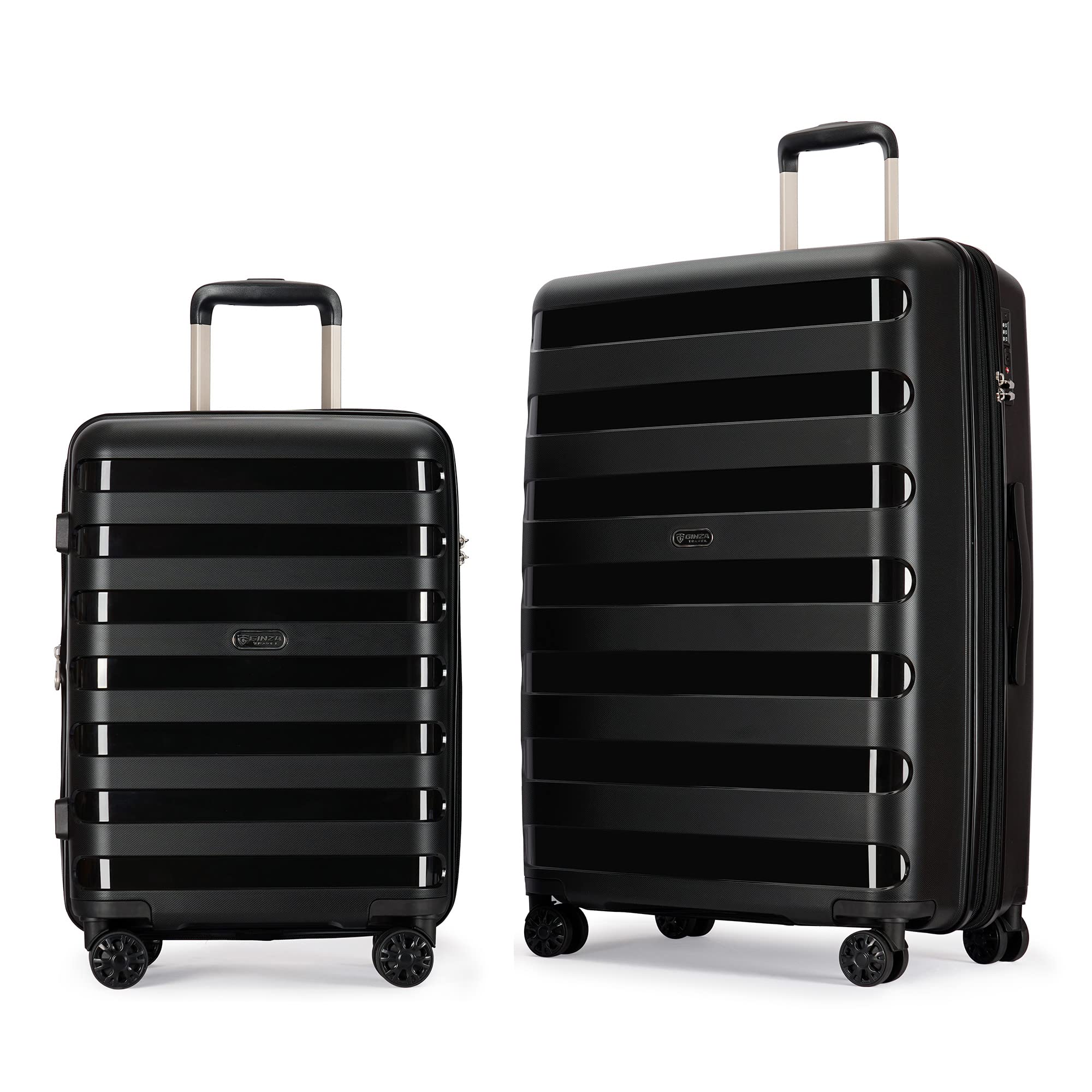 Expandable 2-Piece Luggage Set with Spinner Wheels & TSA Lock - 20