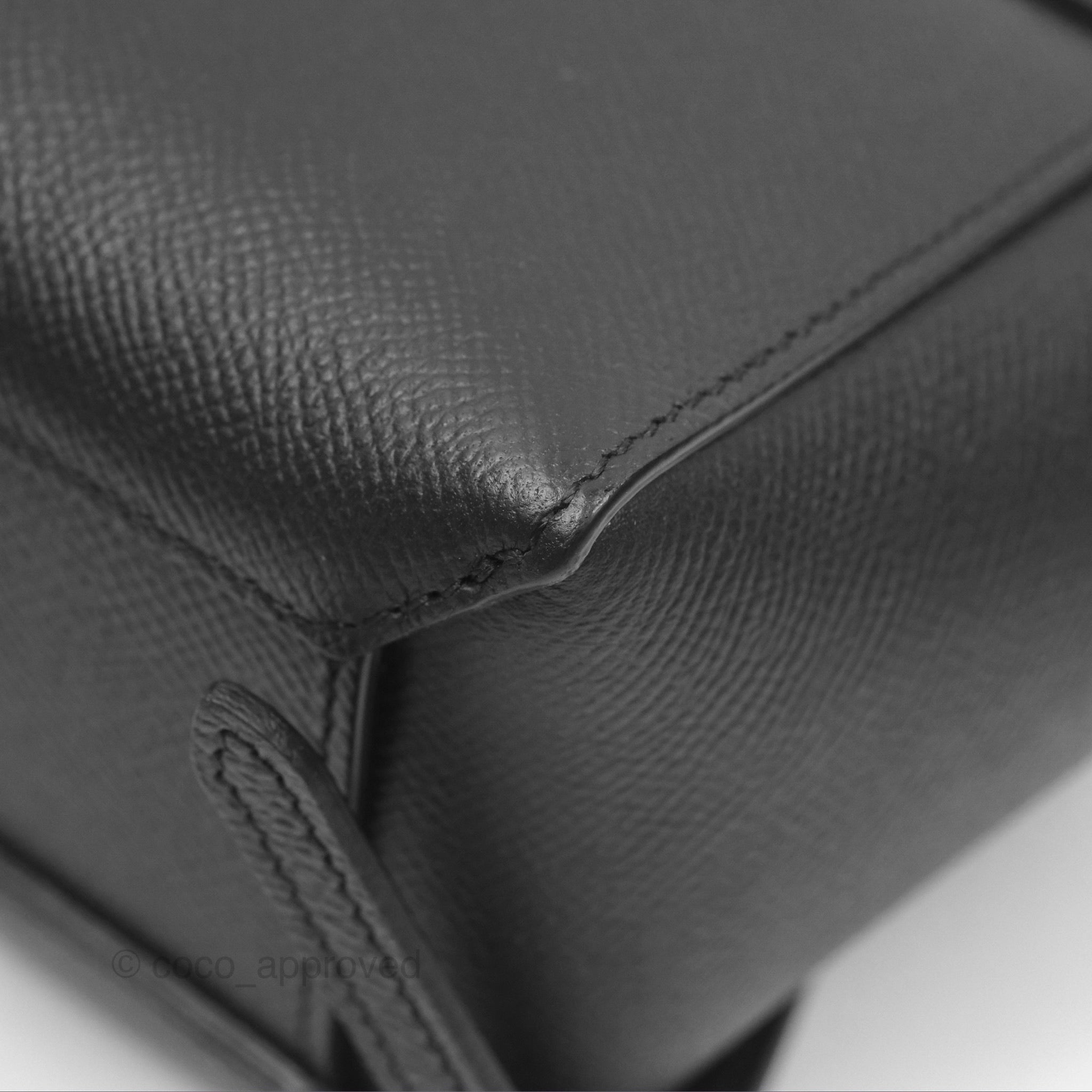 Celine Pico Belt Bag in Black Grained Calfskin with Gold Hardware | Luxury Crossbody Bag for Women | Perfect for Everyday Use, Travel & Special Occasions