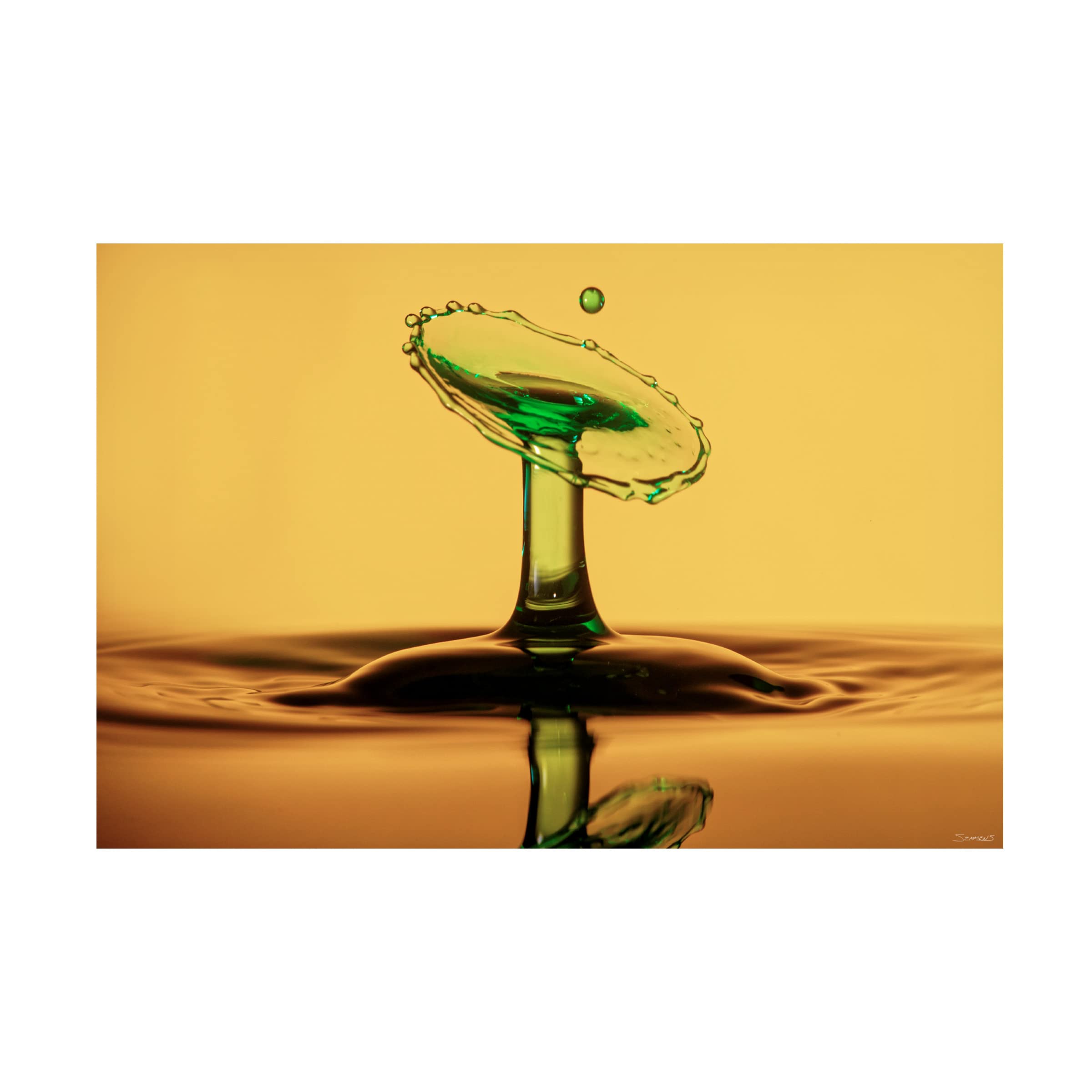 Gordon Semmers Liquid Splash 04 Abstract Canvas Art Print - 16x24 Inches Wall Decor for Living Room, Bedroom & Office | Modern Home & Office Decor