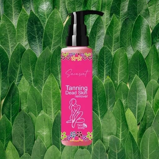 SARASVAT Original Tanning Dead Skin Remover Gel - Exfoliating Body Scrub for Smooth Skin, Oil Control & All Skin Types (100ml) | Perfect for Pre-Tan Prep, Post-Sun Care & Daily Skincare Routine