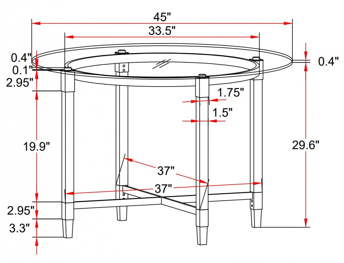 Modern Silver Carha Dining Table Set - Elegant & Durable for Kitchen, Dining Room, or Outdoor Entertaining