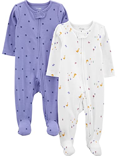 Purple Polka Dot/White Ducks