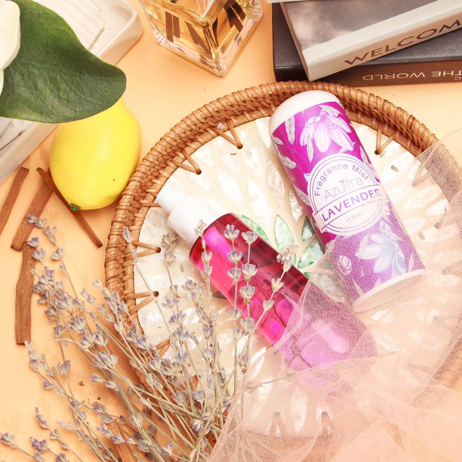 Women's Lavender Body Spray & Fragrance Mist Gift Set - 4 fl.oz Floral Scent for Daily Refreshment, Relaxation & Aromatherapy