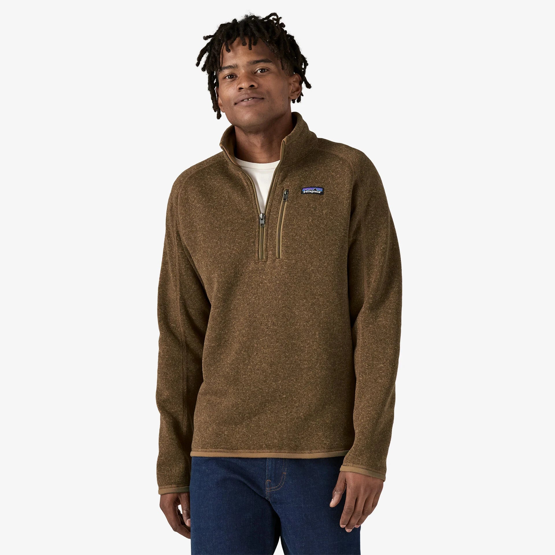 Men's Better Sweater® 1/4 Zip Fleece Jacket - Lightweight Warm Pullover for Hiking & Outdoor Activities (Style 25523)