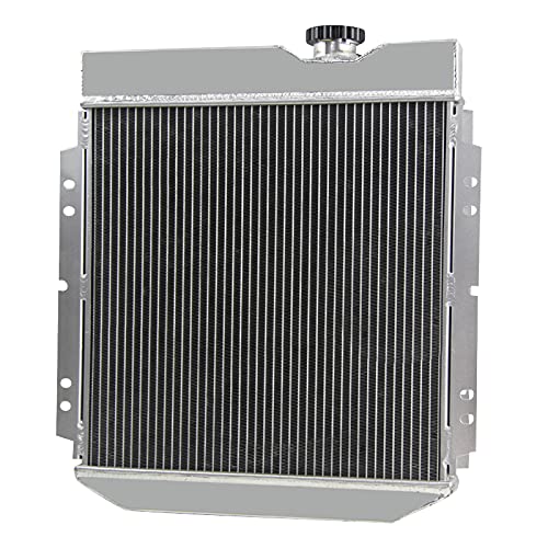 High-Performance CU251 Aluminum Radiator for 1960-1966 Ford Mustang, Ranchero, Falcon & Mercury Comet 5.0L V8 - 3 Row Cooling System with Shroud & Fan Relay Kit - Perfect for Classic Car Restoration & Hot Rod Upgrades
