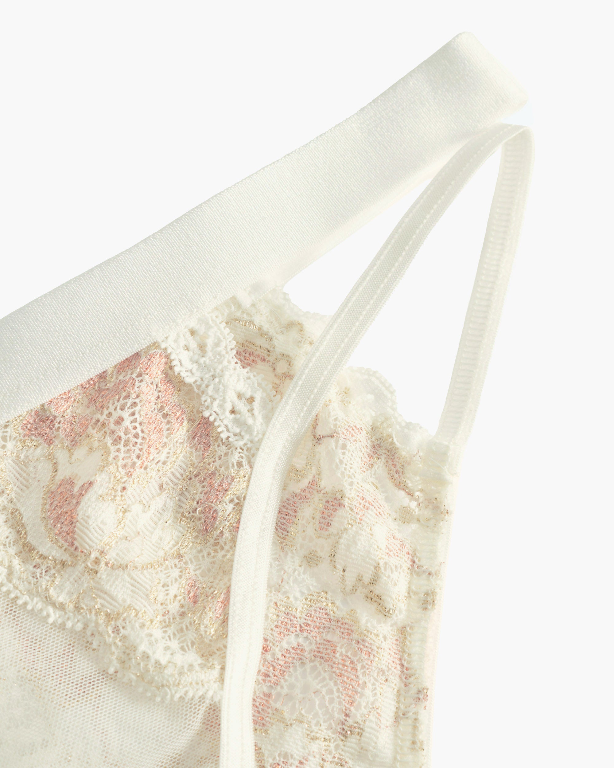 Never Say Never Bikini Open Back Moon Ivory Rose Gold - Sexy Swimwear for Beach Vacation & Pool Party