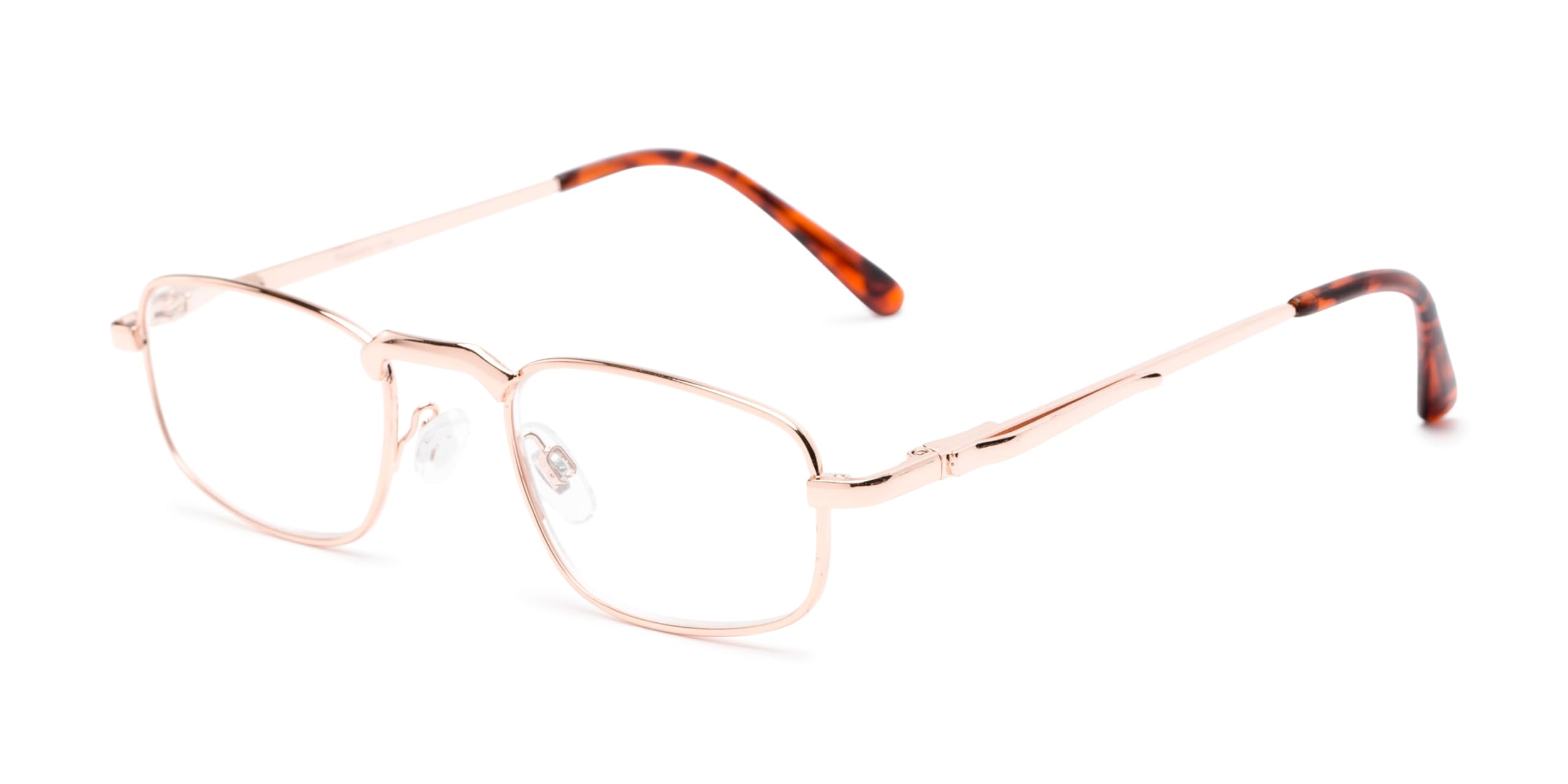 Readers.com Reading Glasses - Anderson Metal Rectangle Style Eyewear for Men & Women | Perfect for Reading, Computer Work & Daily Use